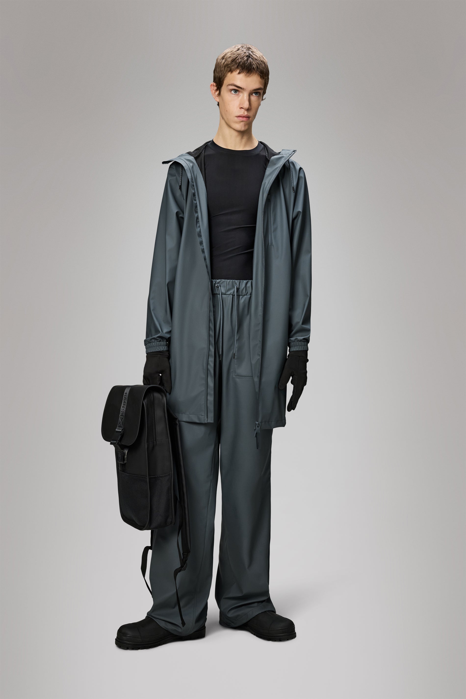 RAINS Long Storm Breaker Lagoon Jacket