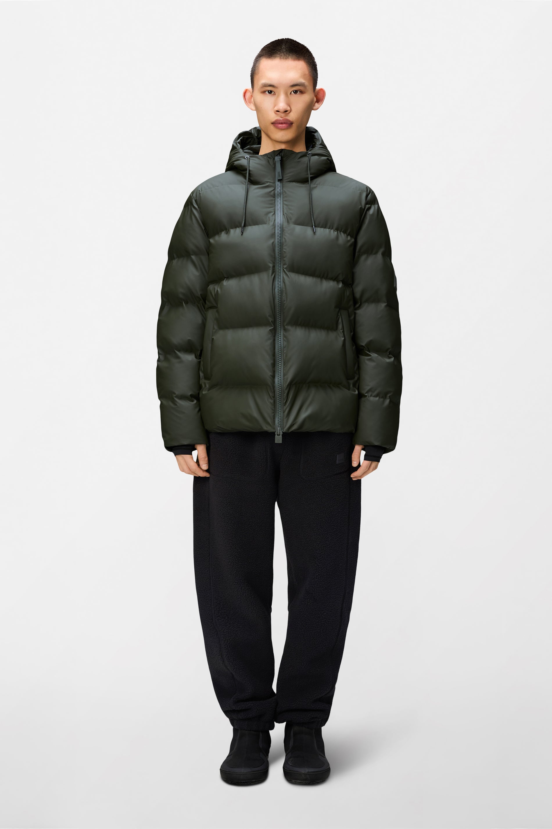 RAINS Alta Puffer Jacket Green Jacket