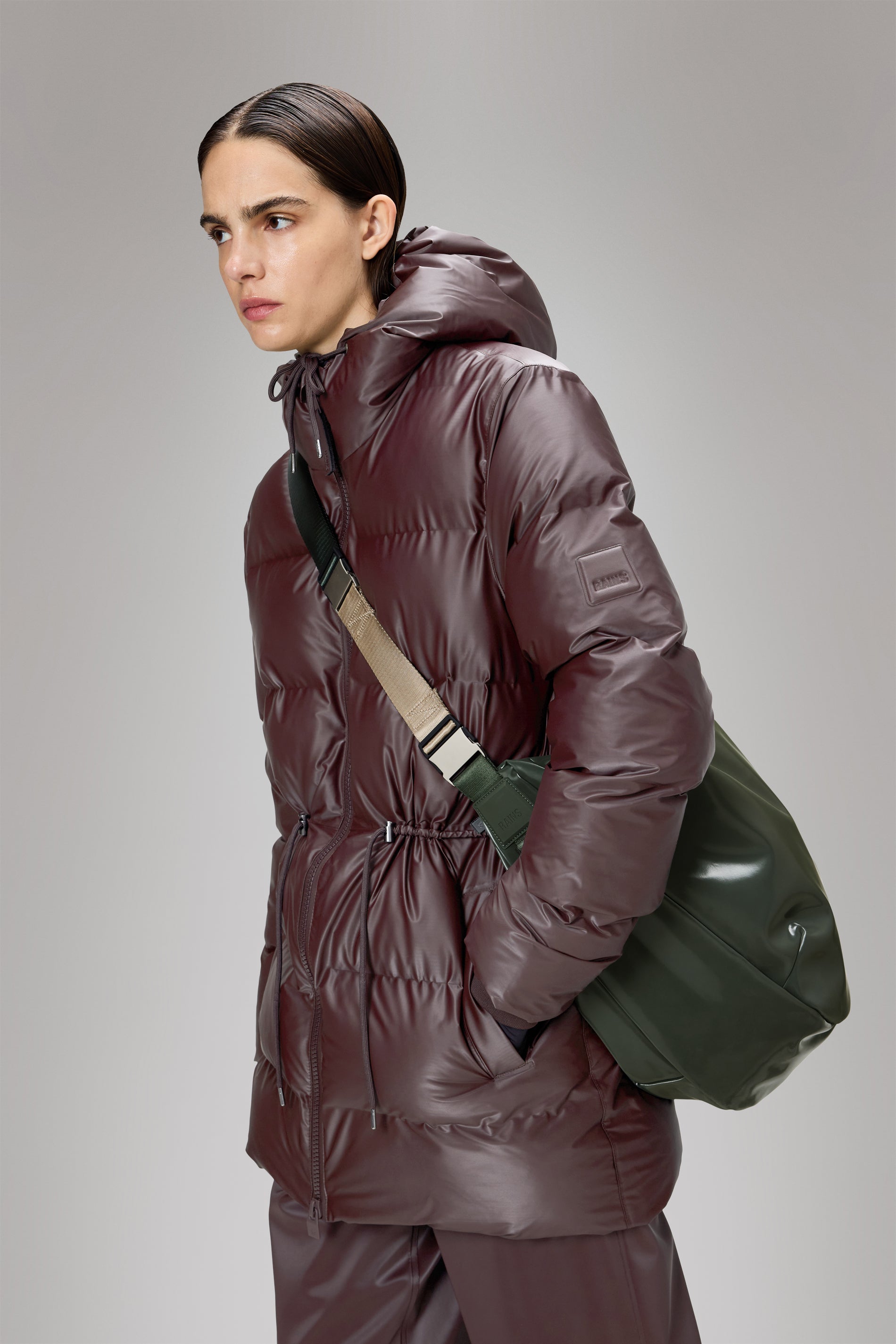 RAINS Valera Shoulder Bag Large Swamp Crossbody