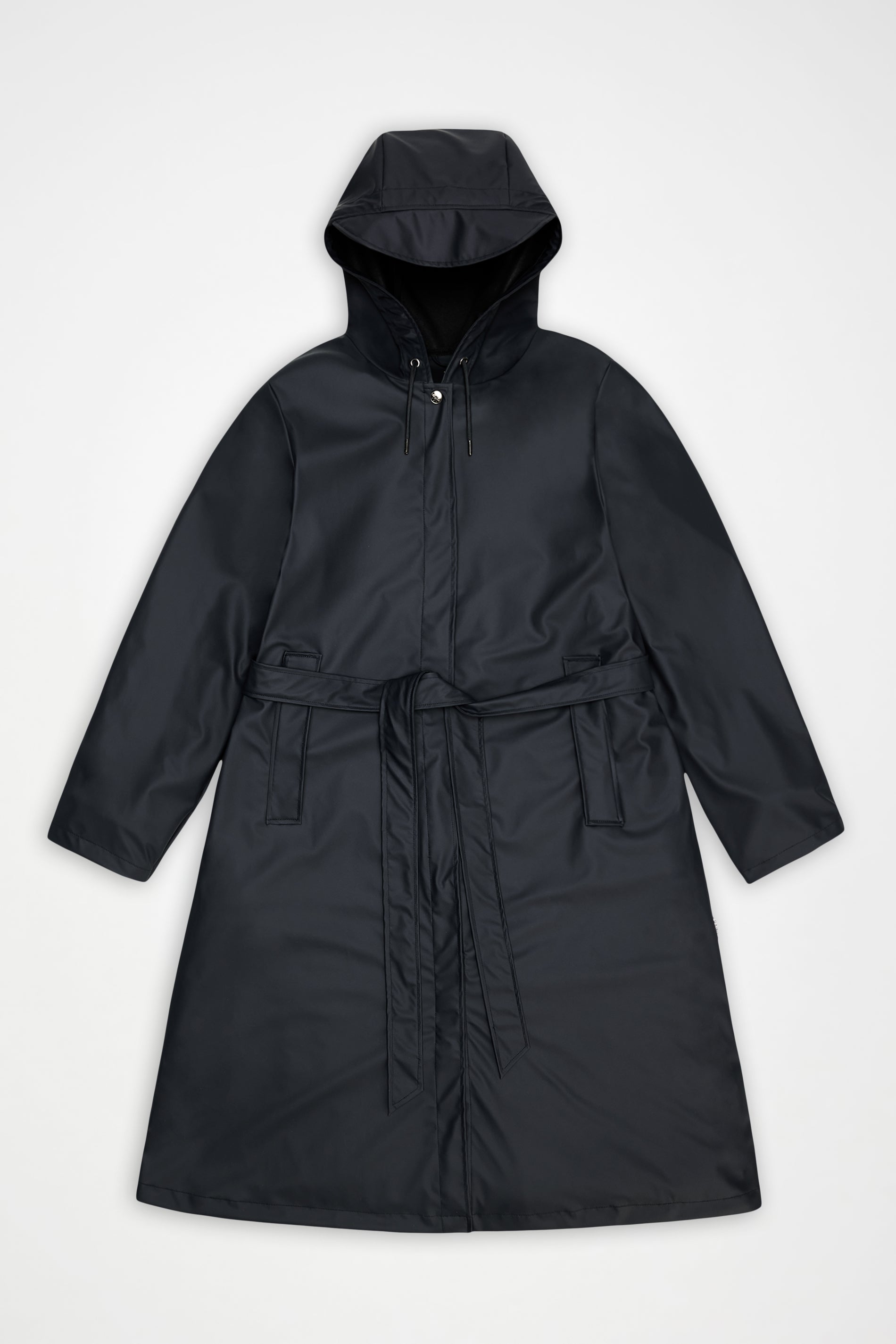 RAINS A-Line Longer W Jacket Black Jacket