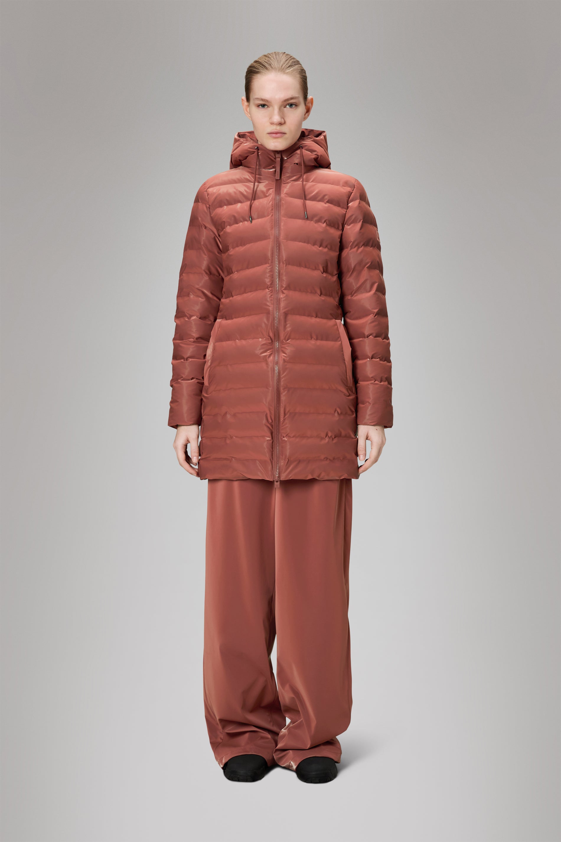Rains Lohja Long Puffer Curve Jacket Honor Jacket