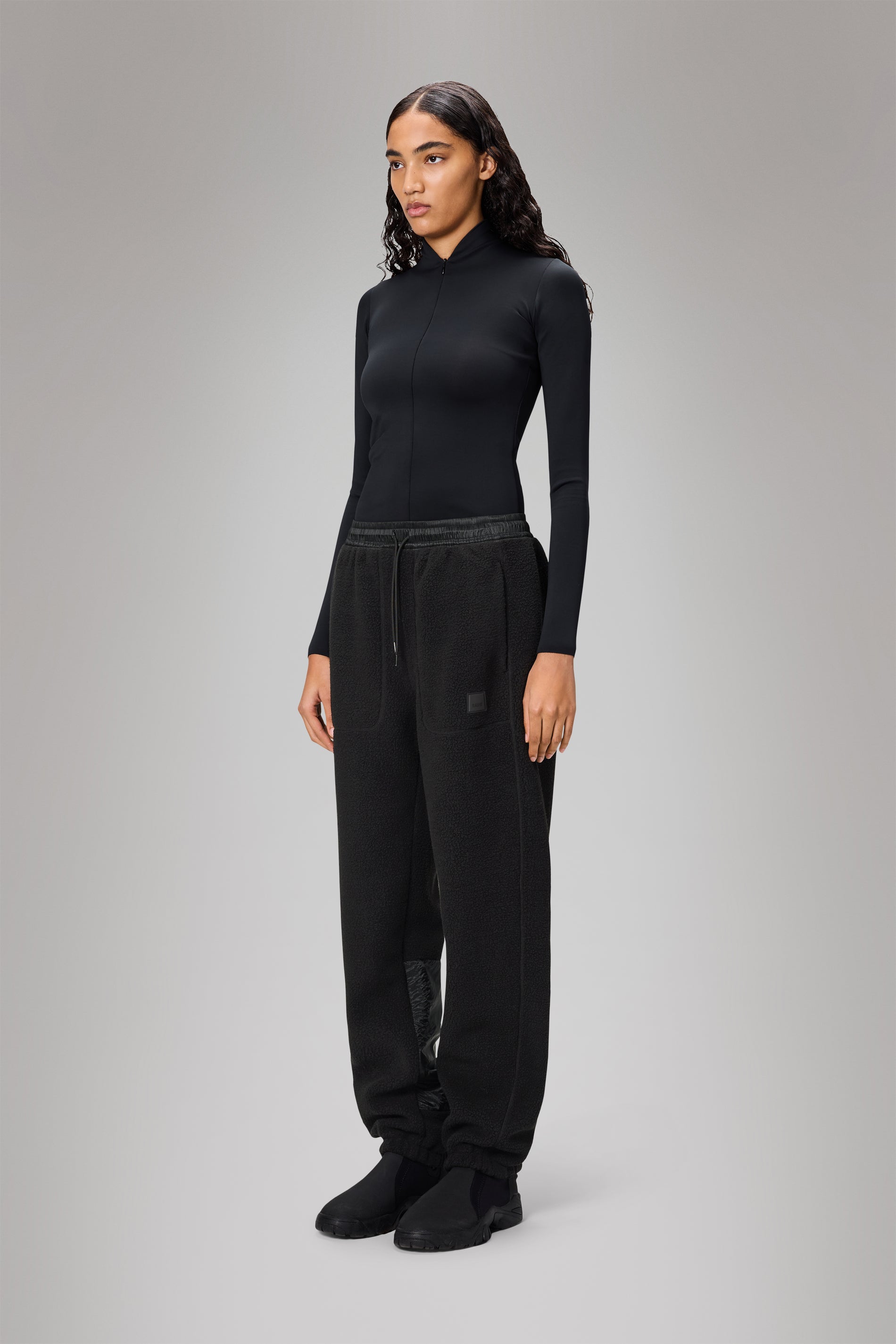 RAINS Yermo Fleece Pants Regular Black Pants