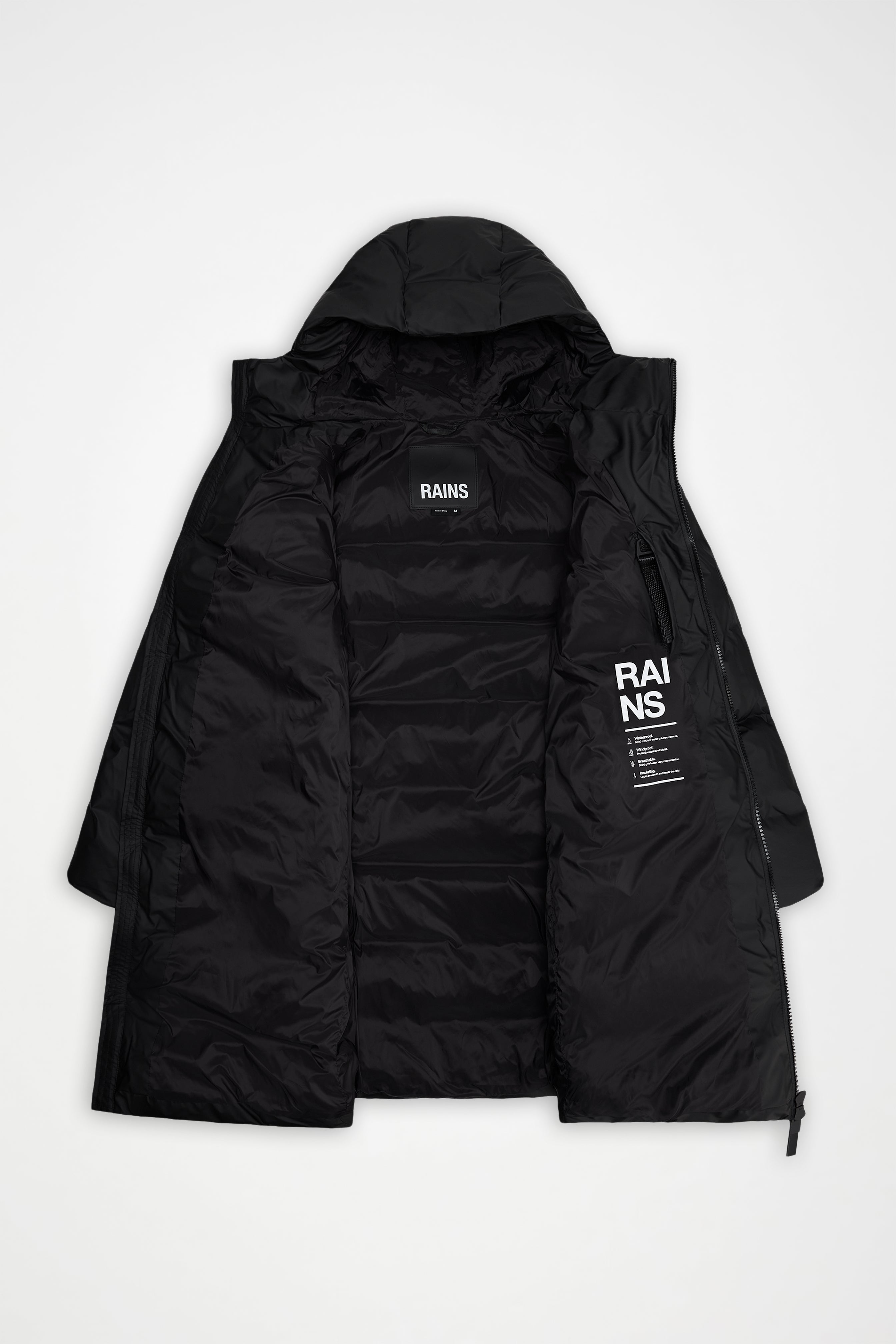RAINS Alta Longer Puffer Jacket Swamp Jacket