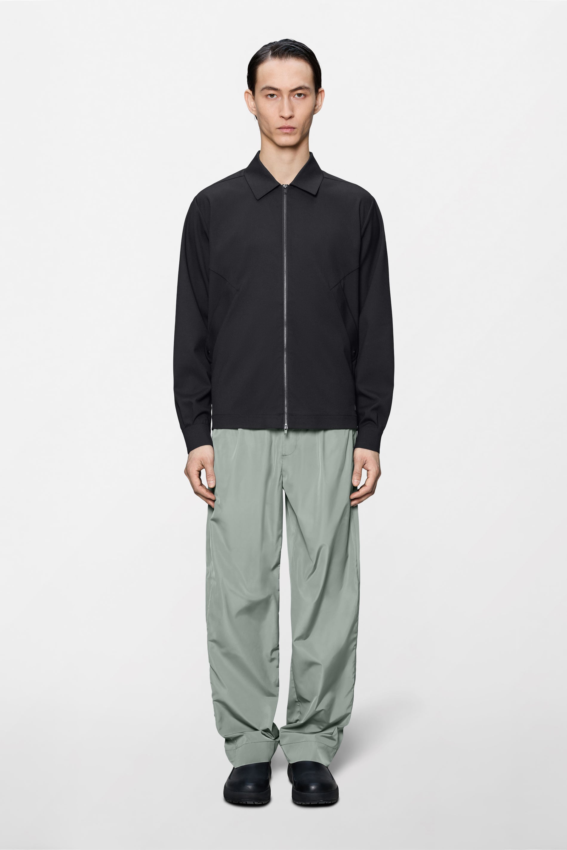 RAINS Day Long Sleeve Shirt Black Long Sleeve