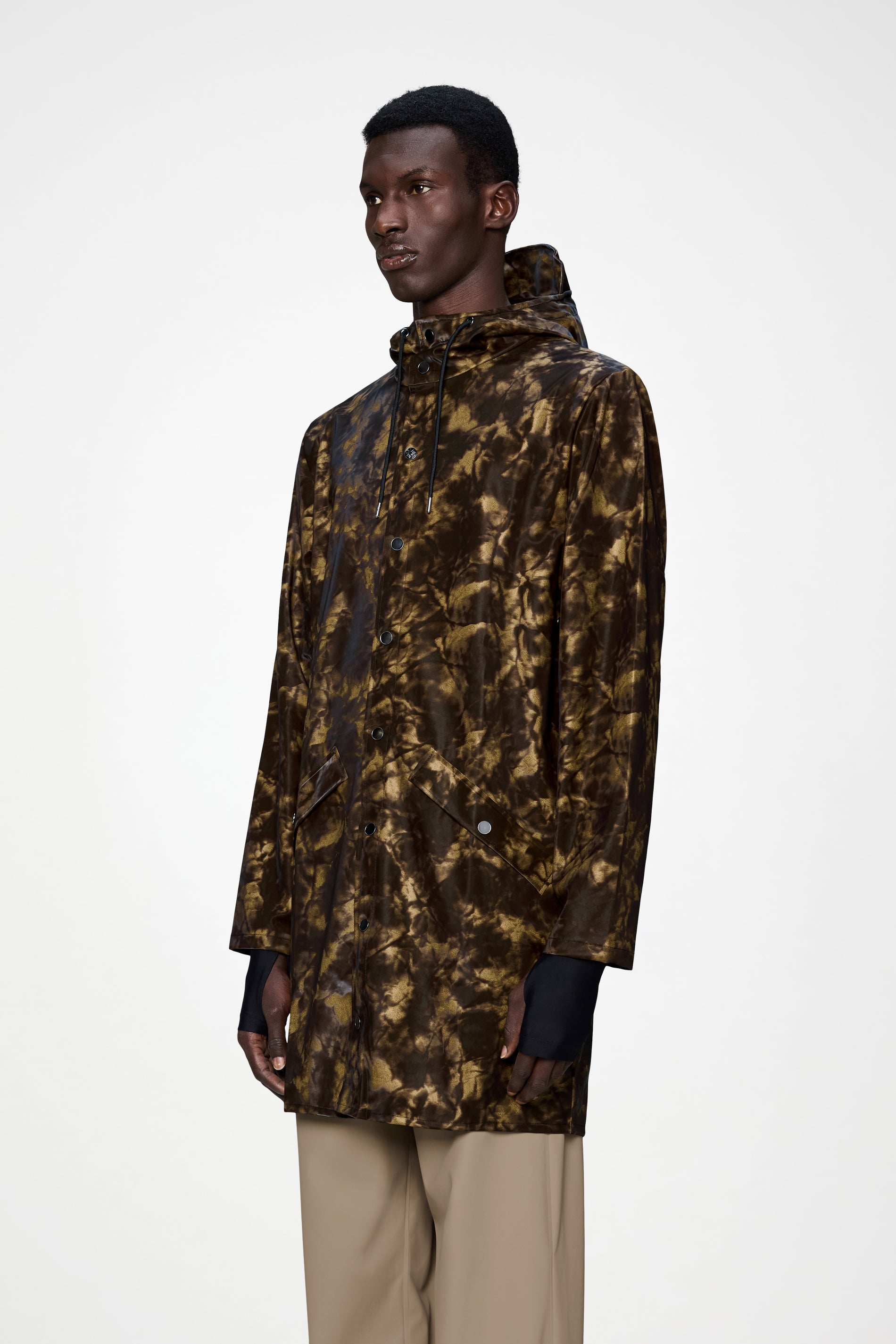 RAINS Long Jacket Muddy Jacket