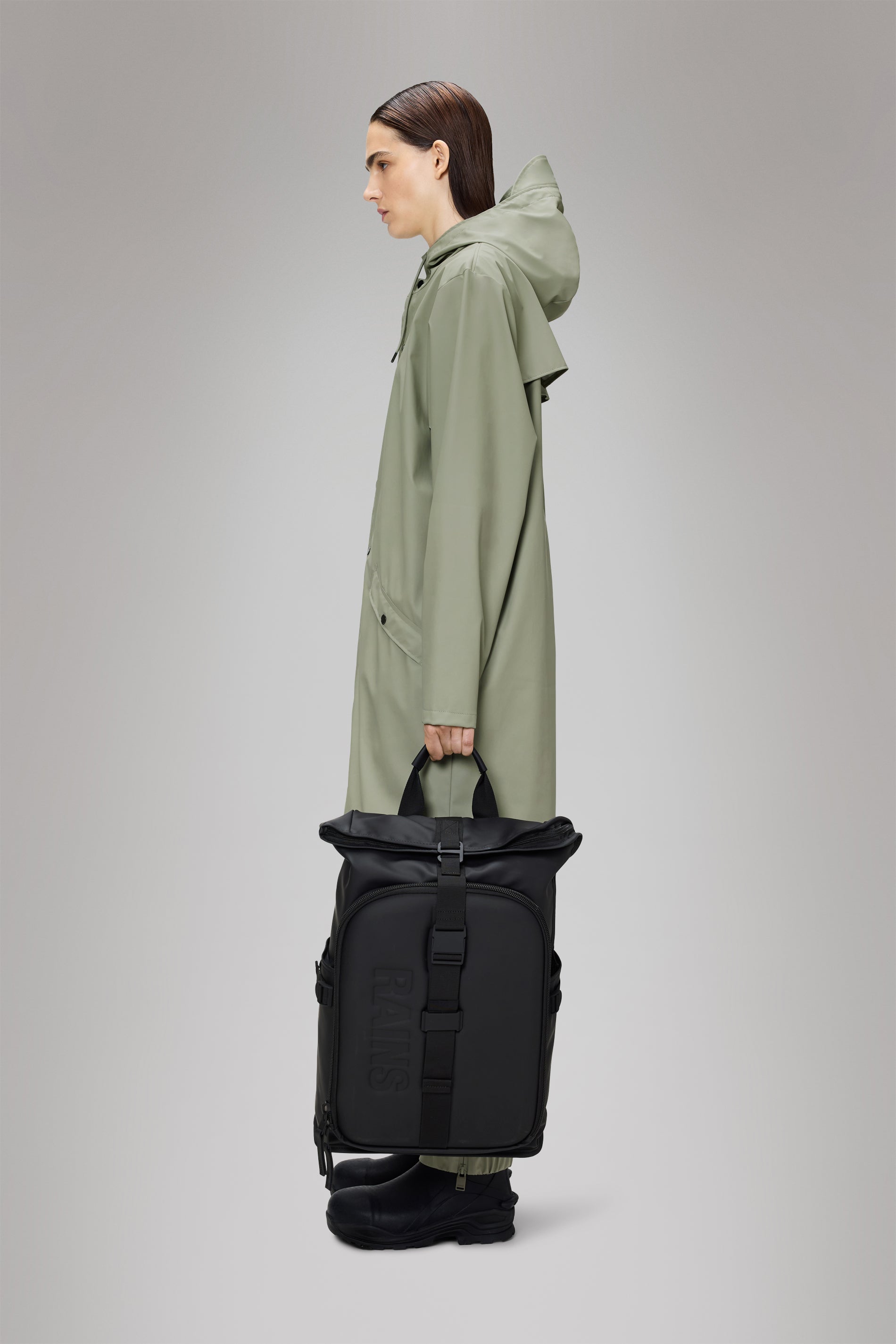 RAINS Texel Moulded Backpack Black 23L H61 x D15 x W37 cm Backpack