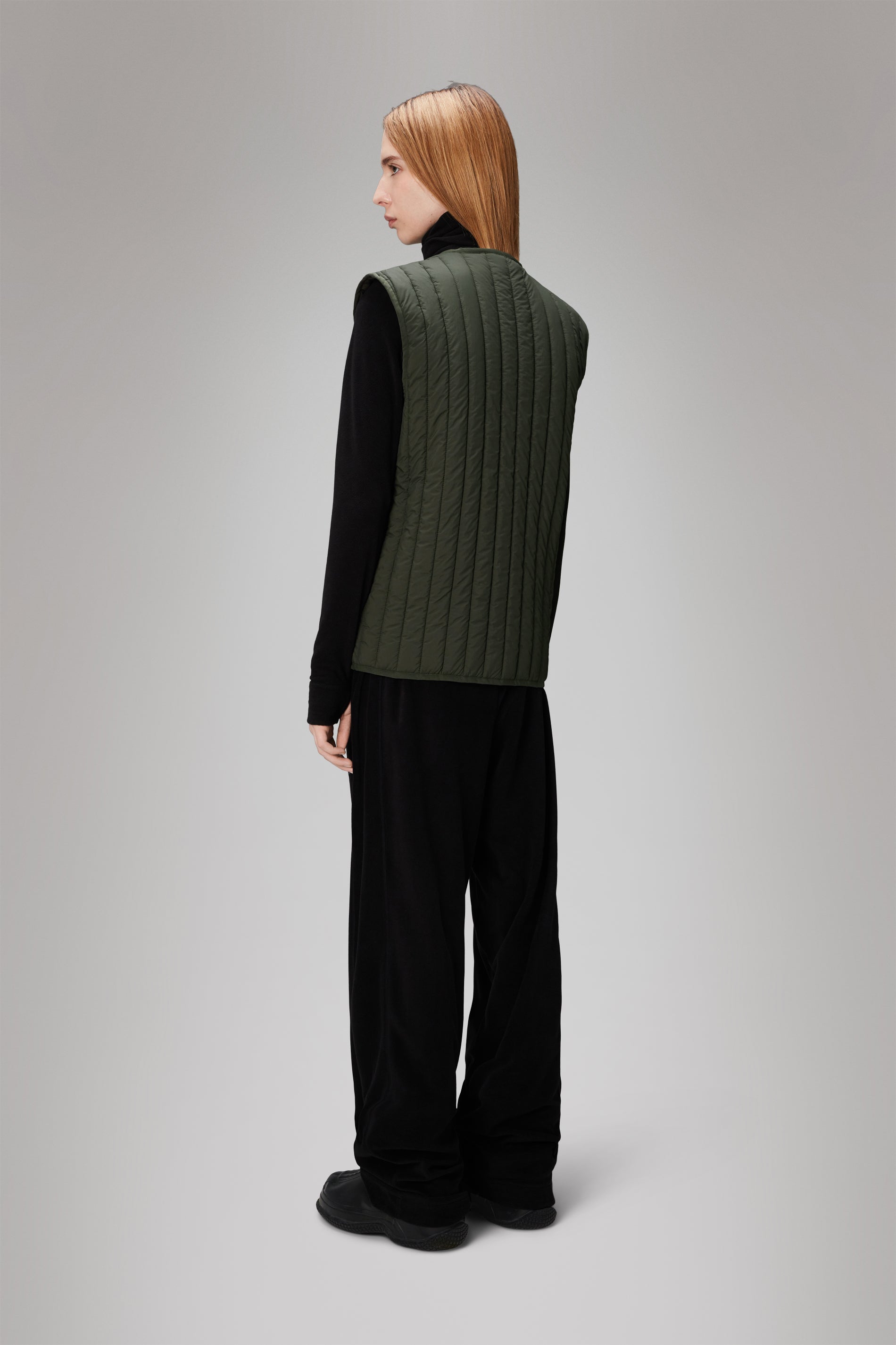 RAINS Banja Liner Vest Green Vest