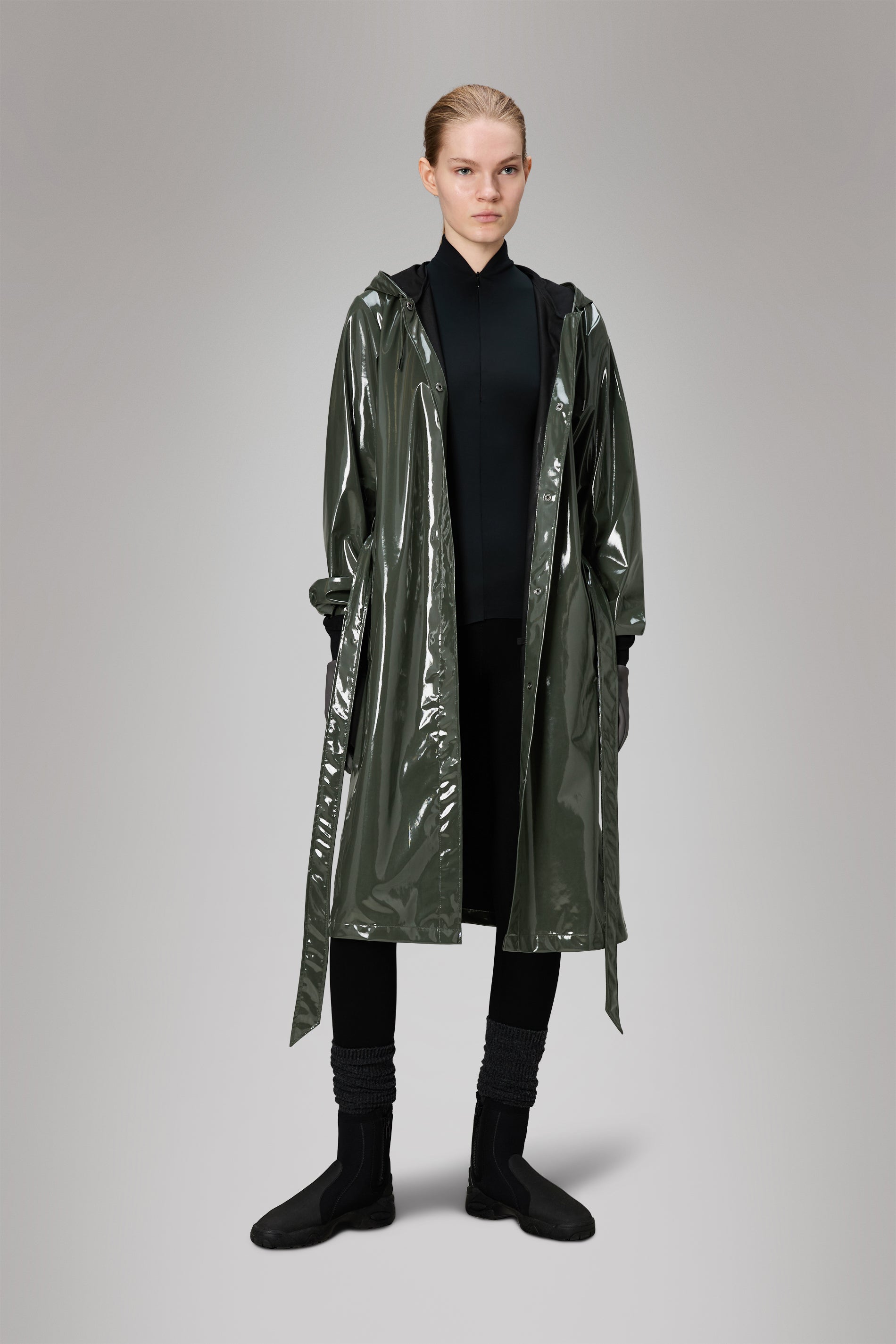 Rains A-Line Longer W Jacket Swamp Jacket
