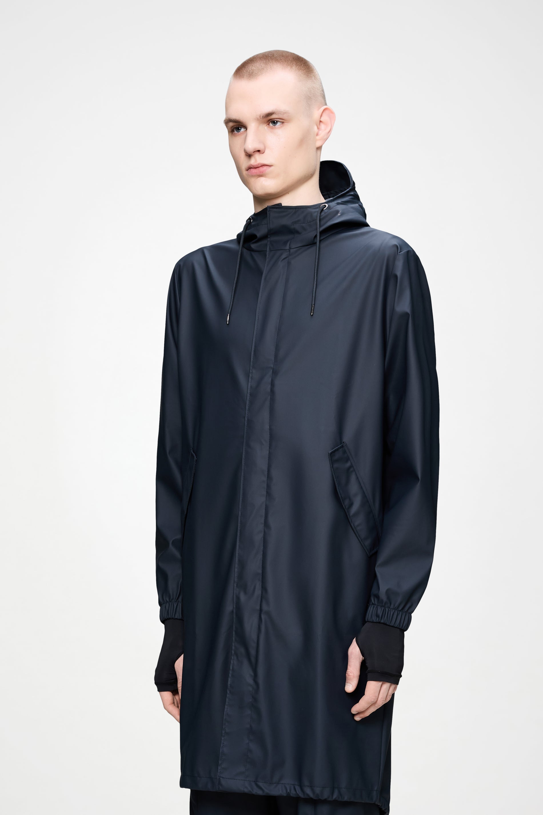 RAINS Fishtail Parka Navy Jacket