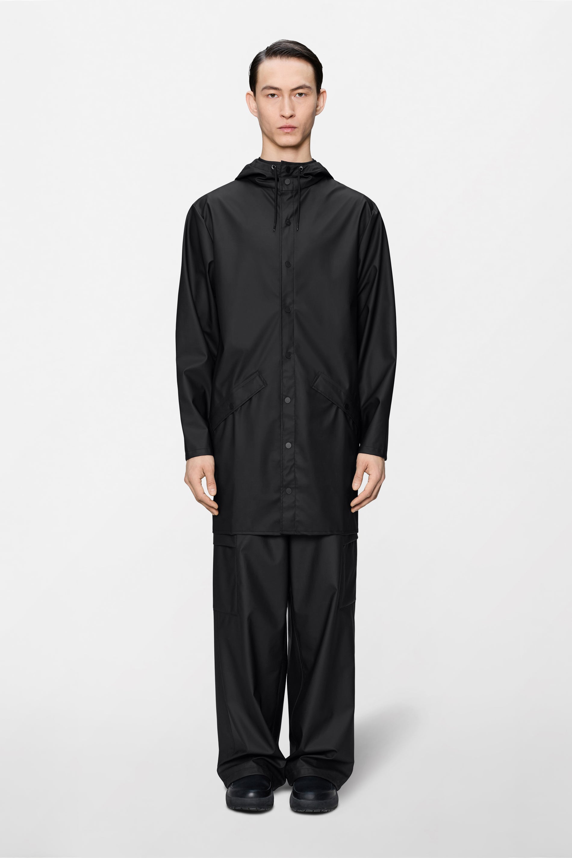 RAINS Long Jacket Black Jacket