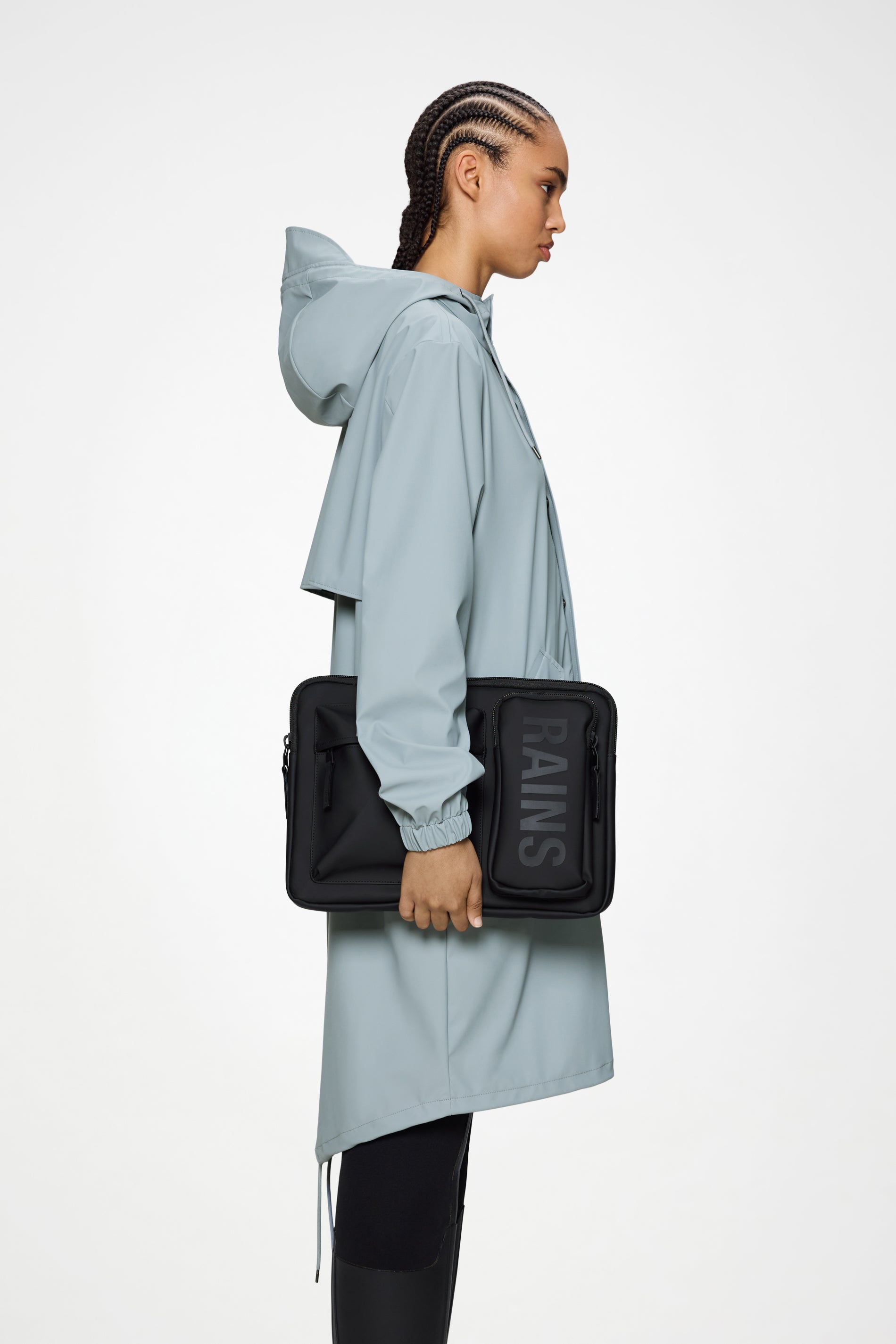 RAINS Texel Laptop Case 15″/16″ Black 2.60L H28 x D3 x W39 cm Laptop Case