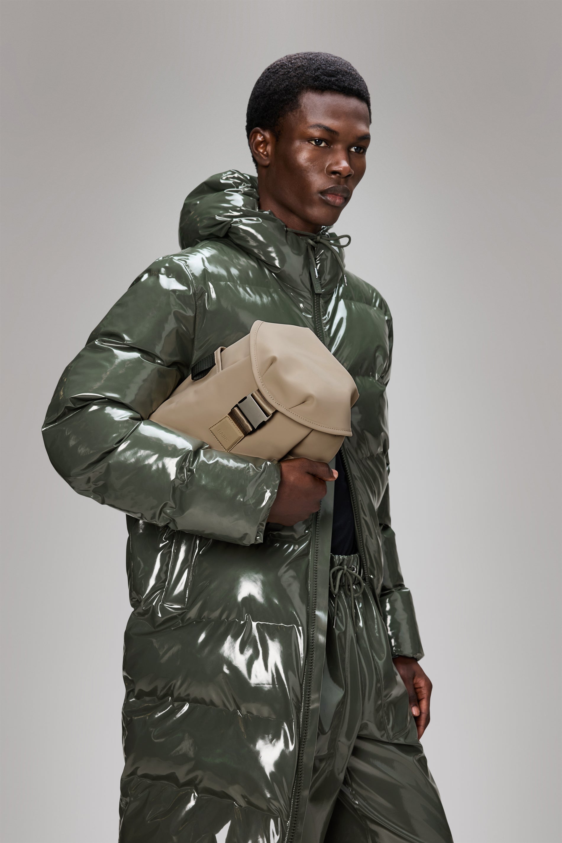 RAINS Valera Bucket Backpack Mini Beige Backpack