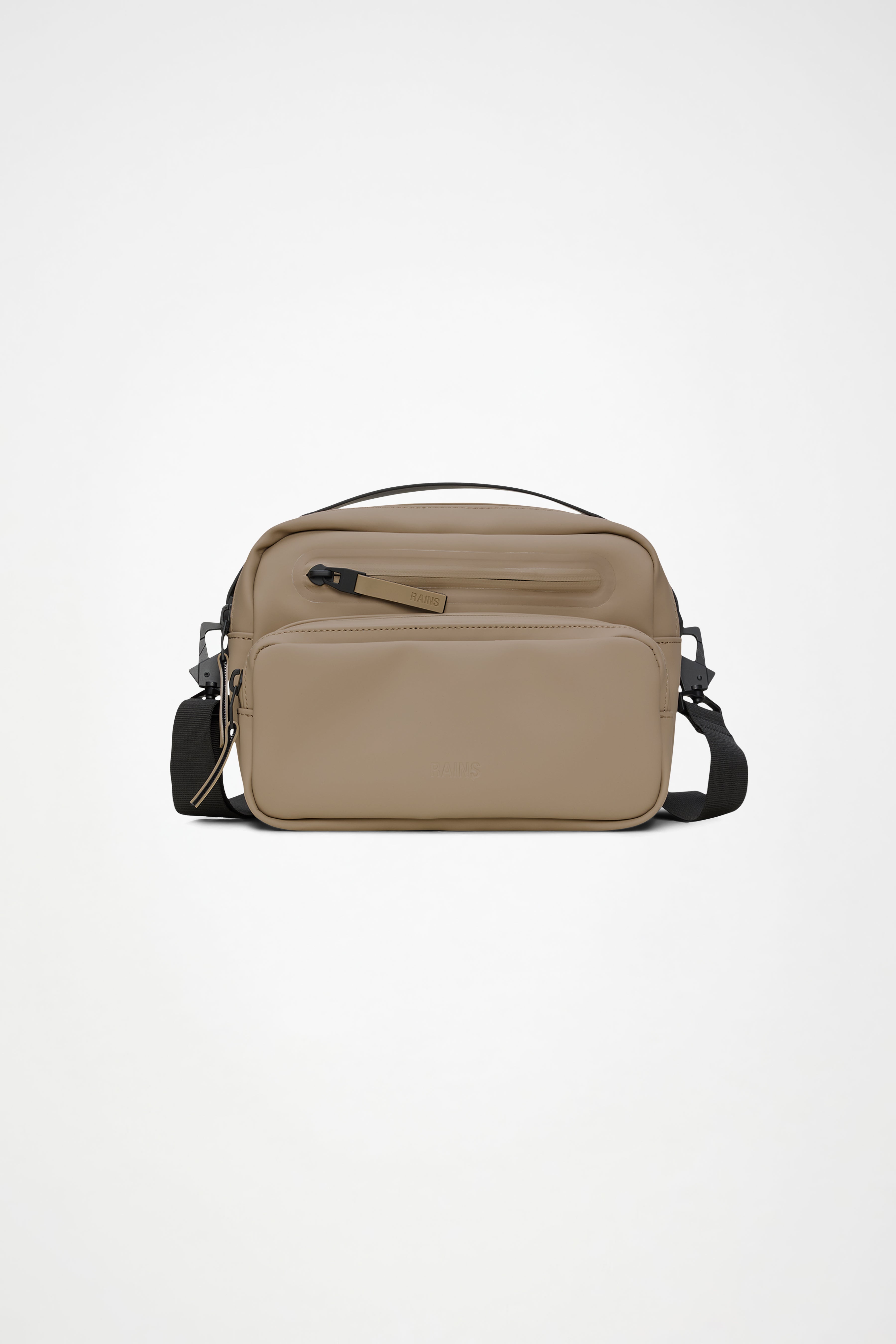 RAINS Cargo Box Bag Beige Crossbody