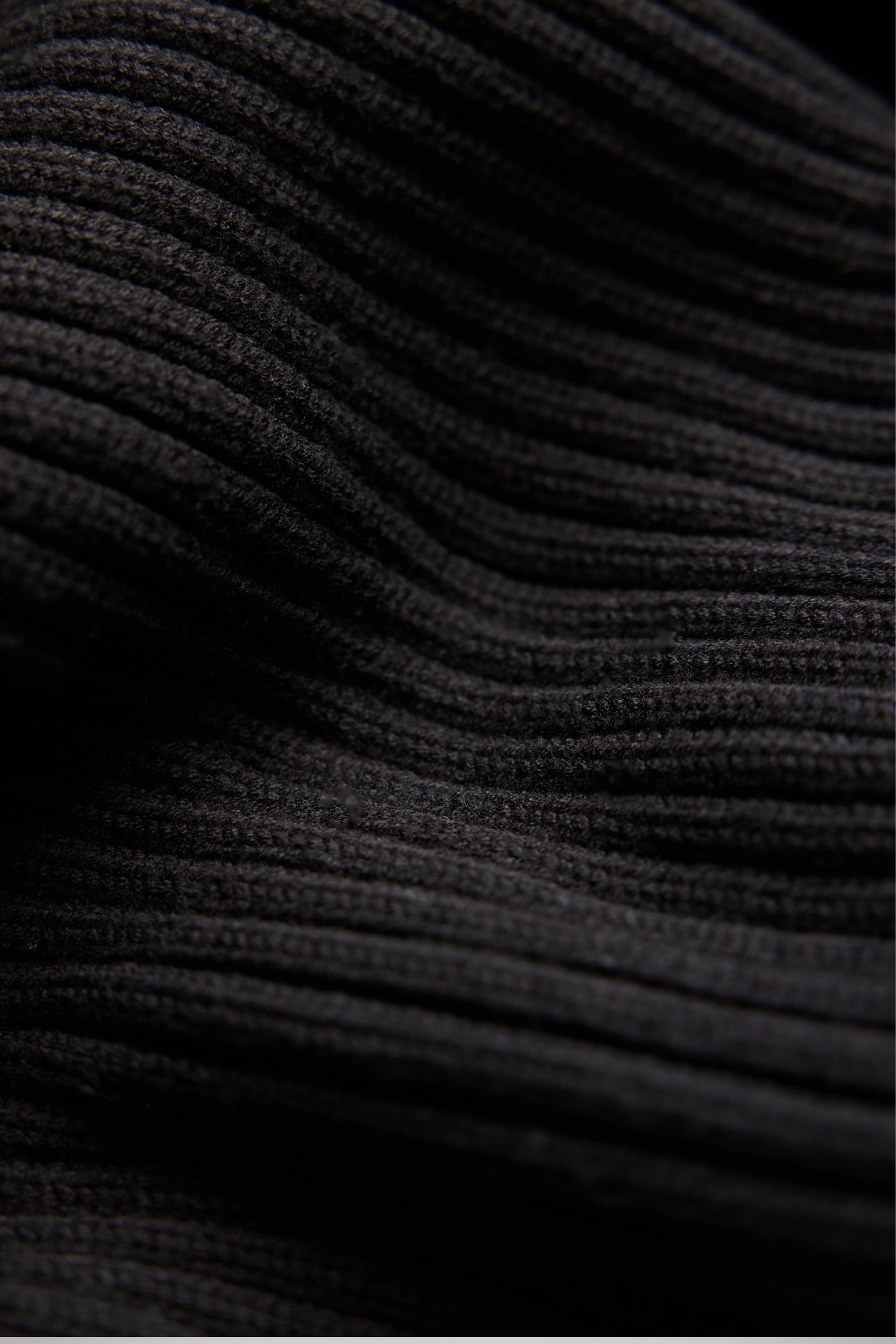 RAINS Sapa Half Zip Knit Black Long Sleeve