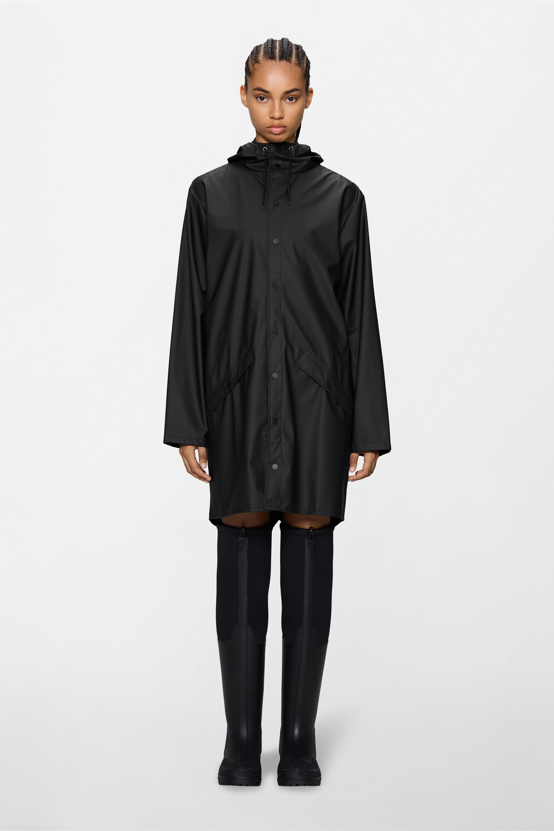 RAINS Long Jacket Black Jacket