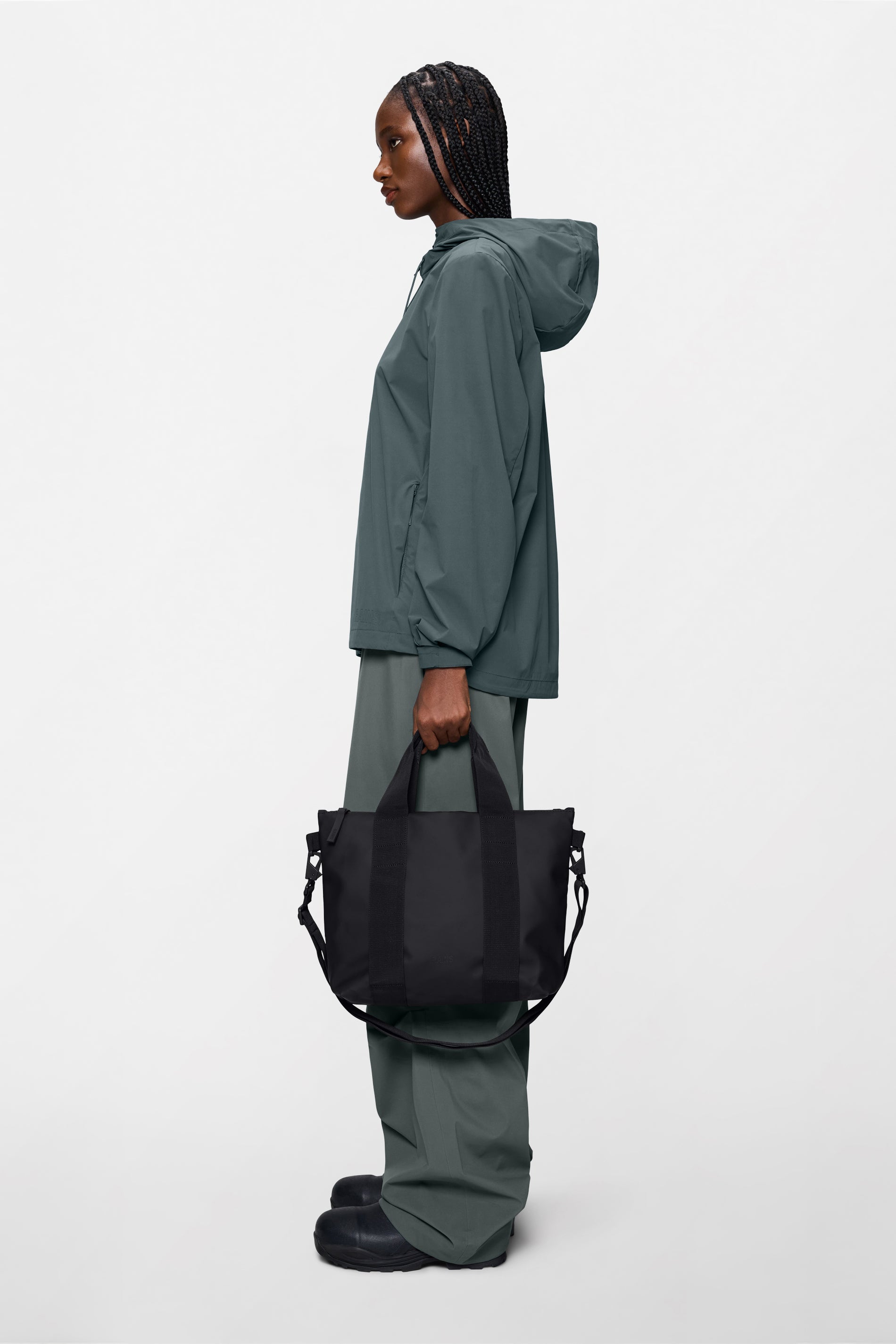 RAINS Tote Bag Micro Black Tote