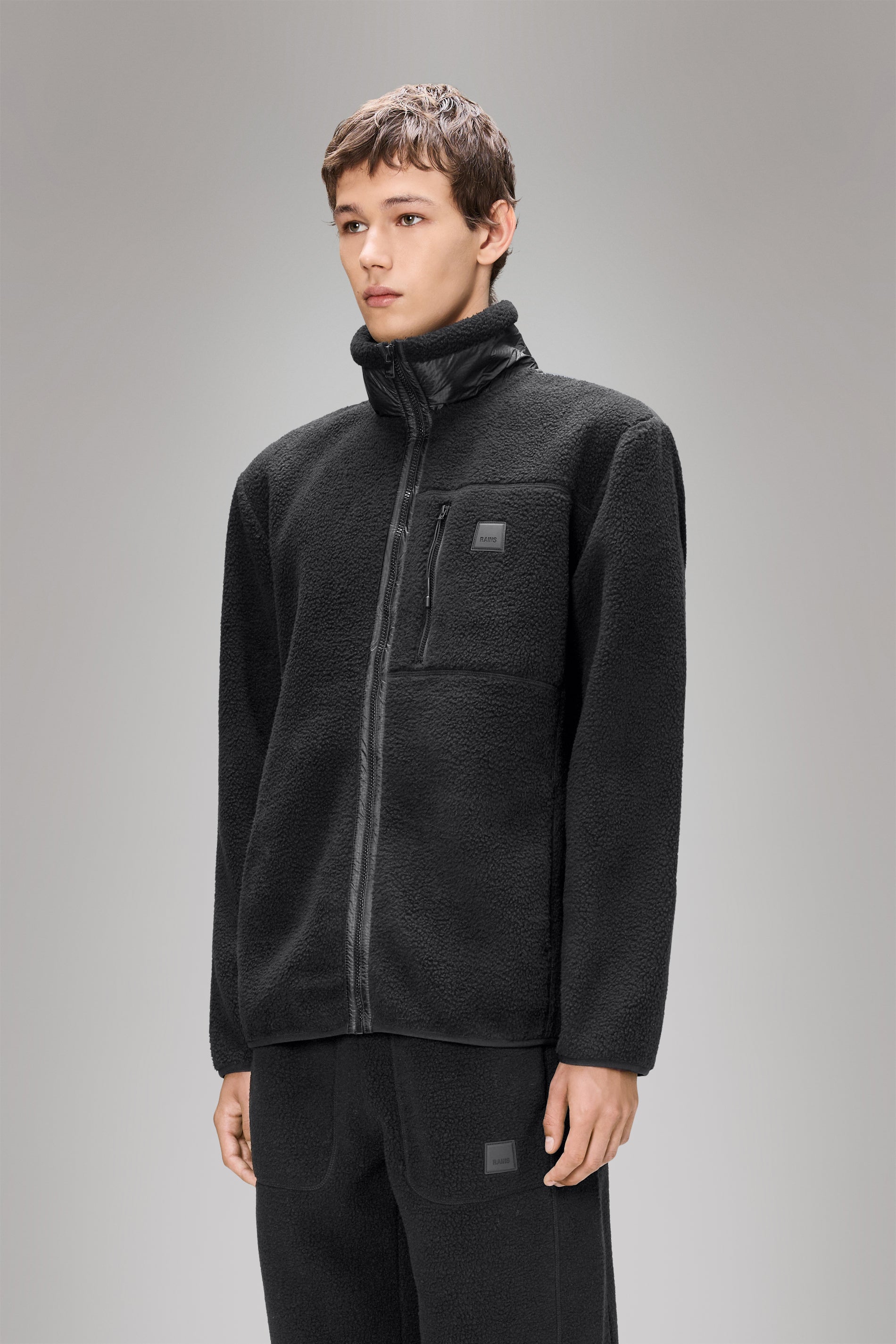 Rains Yermo Fleece Jacket Black Jacket