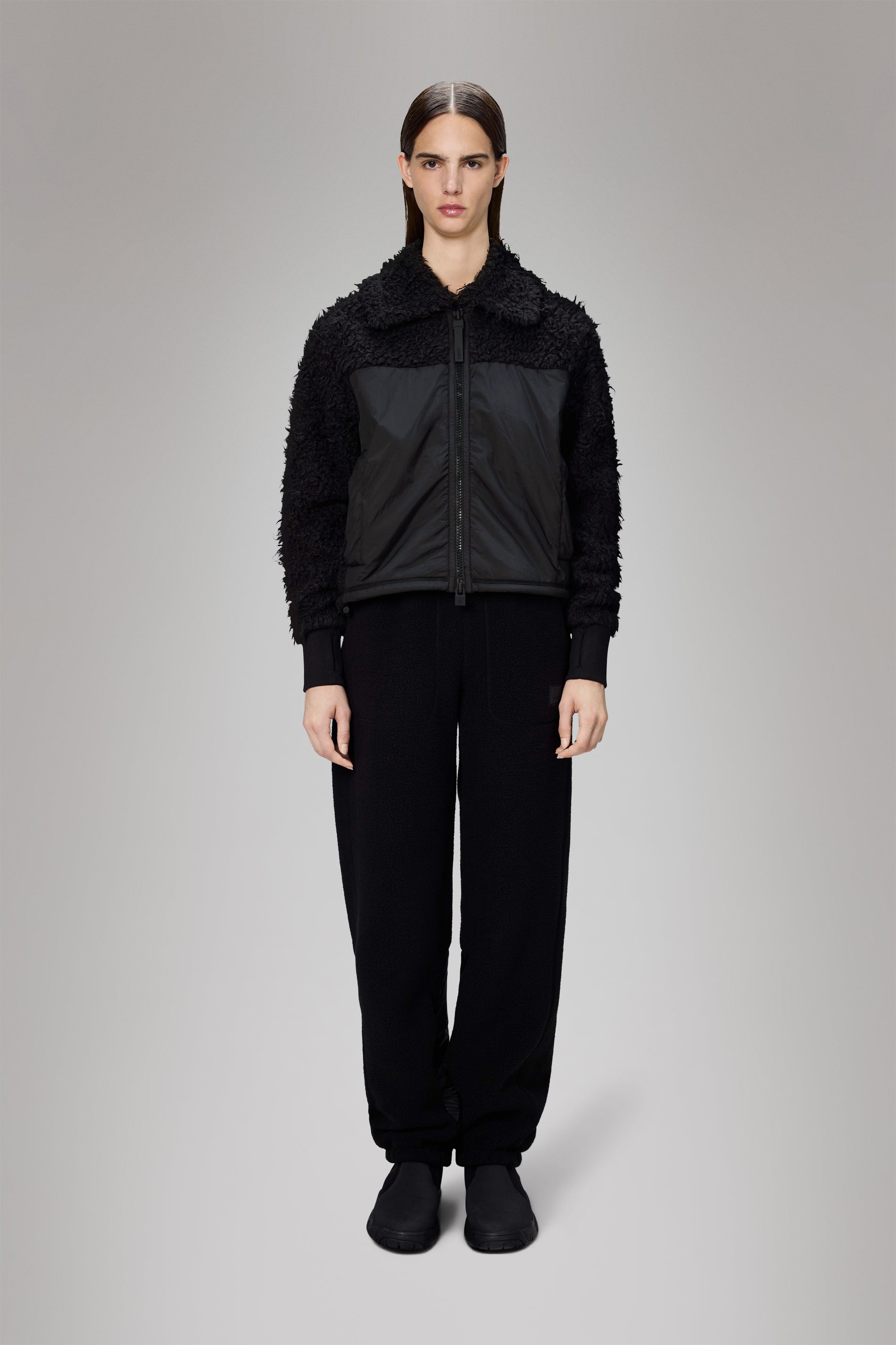 Rains Trikala Vision Fleece W Jacket Black Jacket