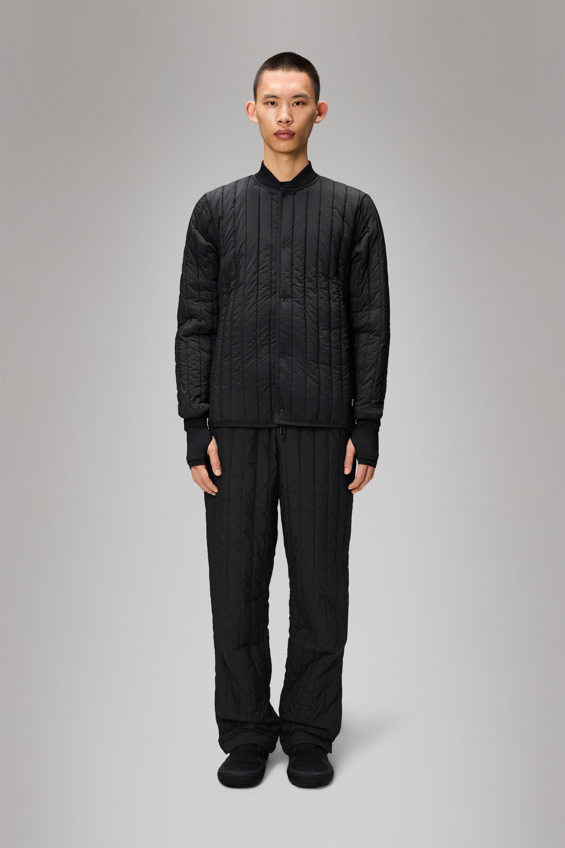 RAINS Banja Liner Bomber Jacket Black Jacket