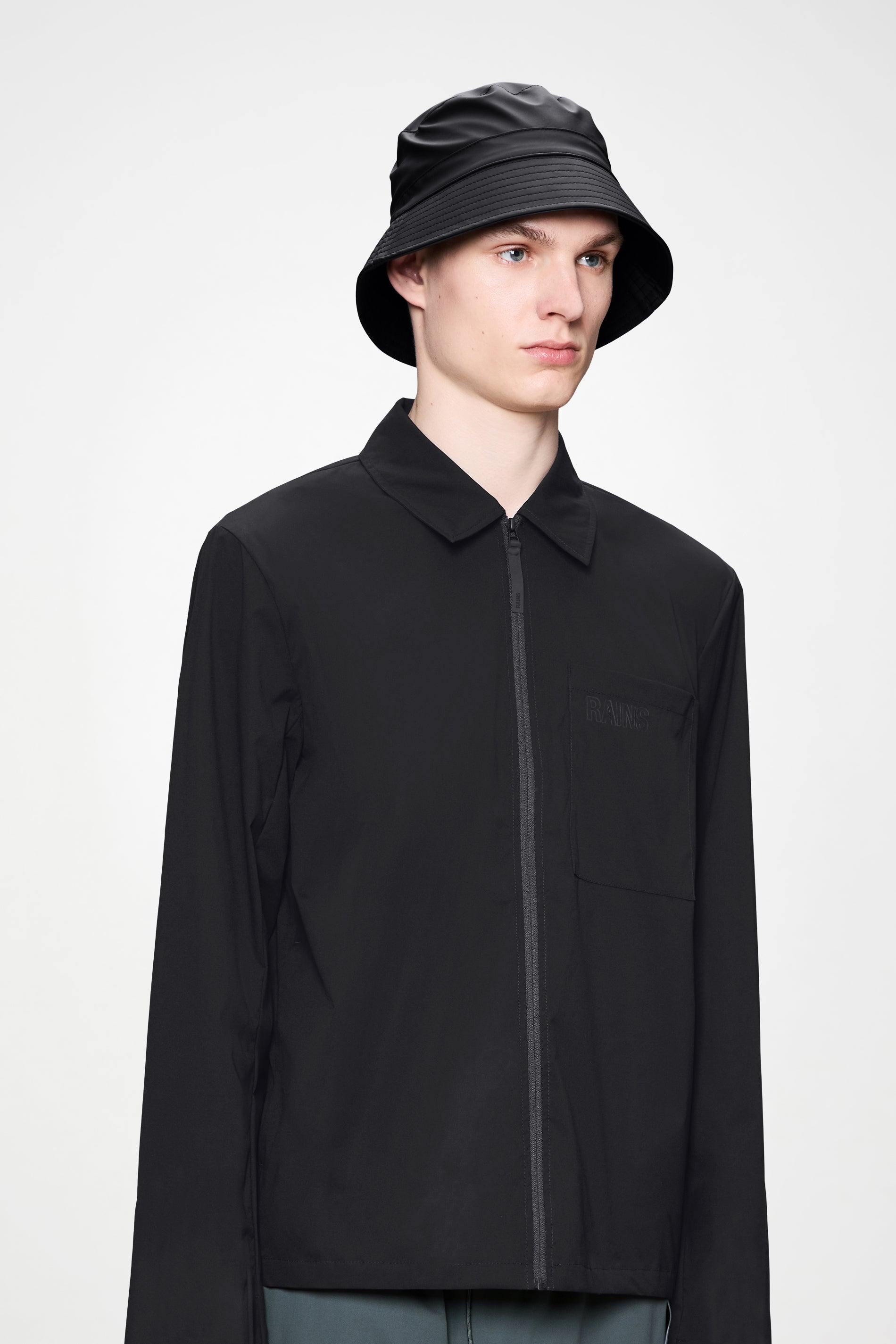 RAINS Bucket Hat Black Headwear