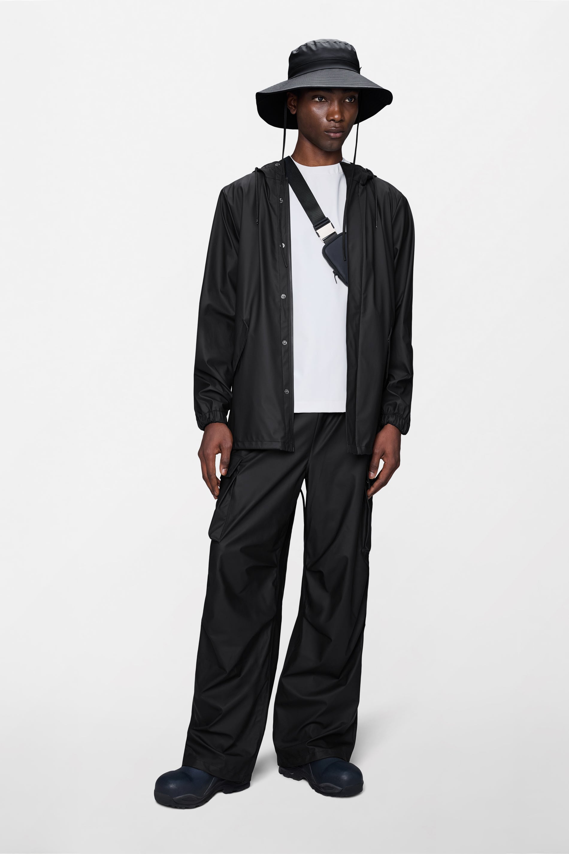 RAINS Fishtail Jacket Black Jacket