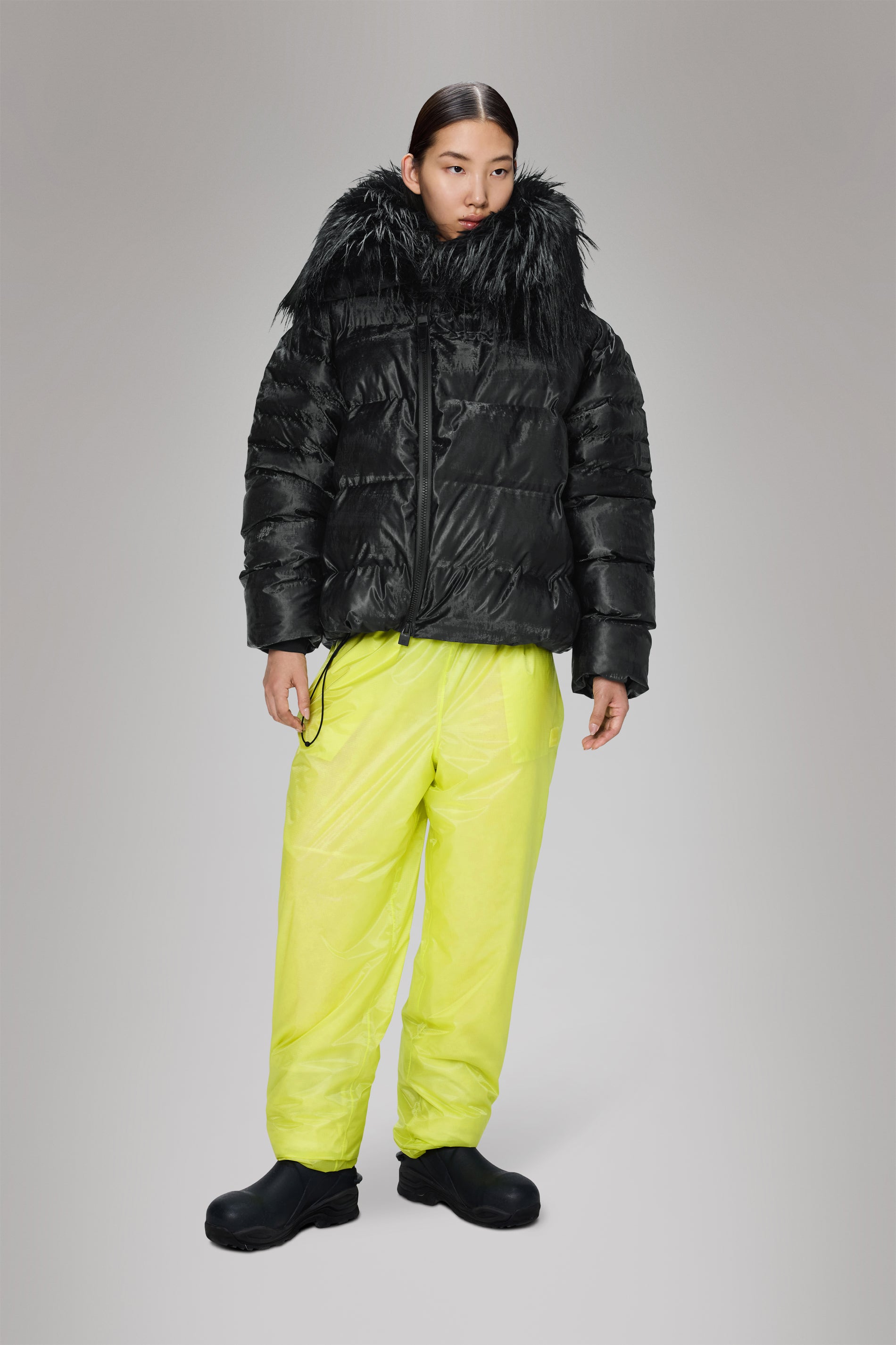 Rains Alta Vision Fleece Jacket Coal Jacket