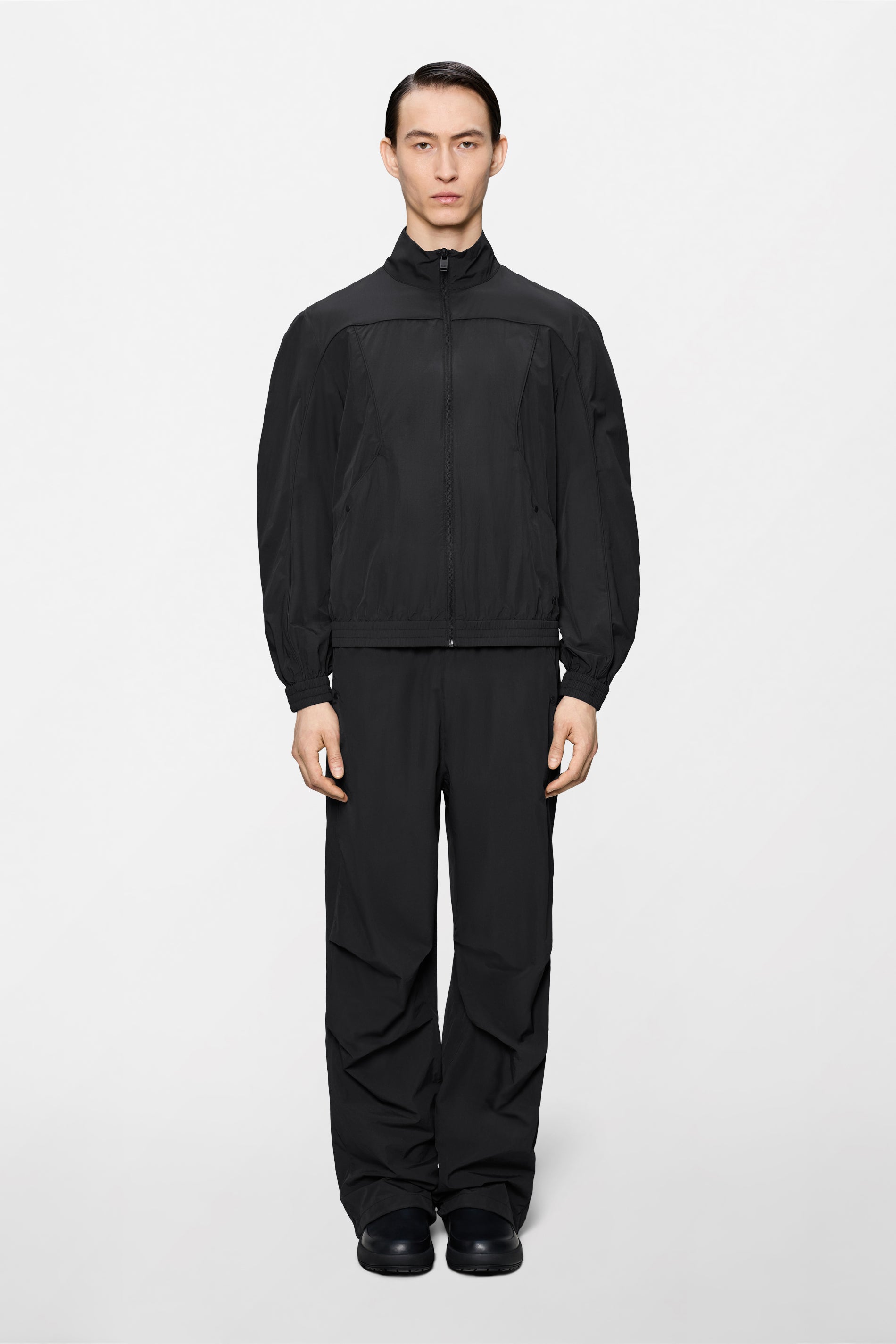 RAINS Cooldown Track Top Black Jacket