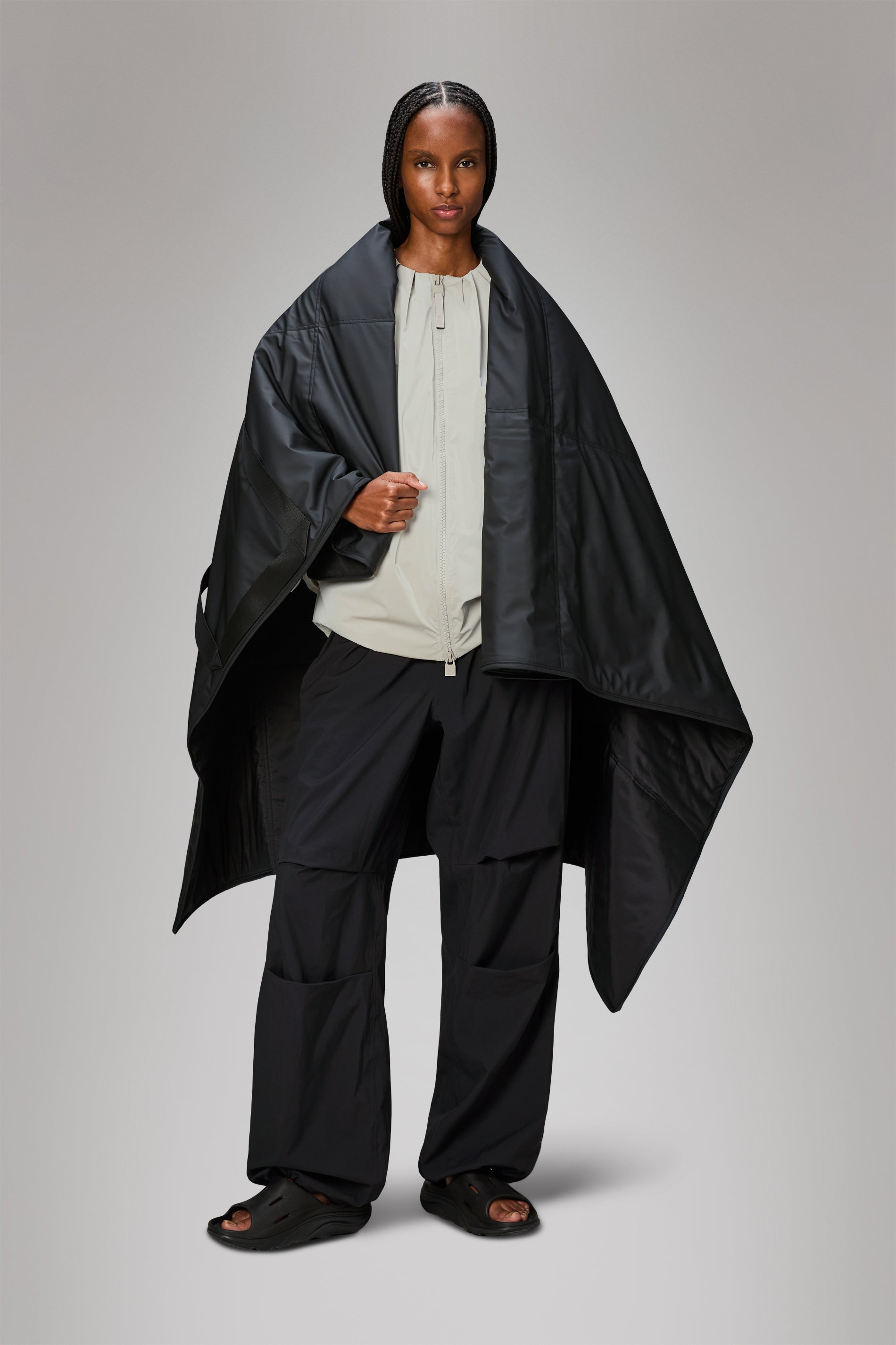 RAINS Carry Picnic Blanket Black Picnic Blanket