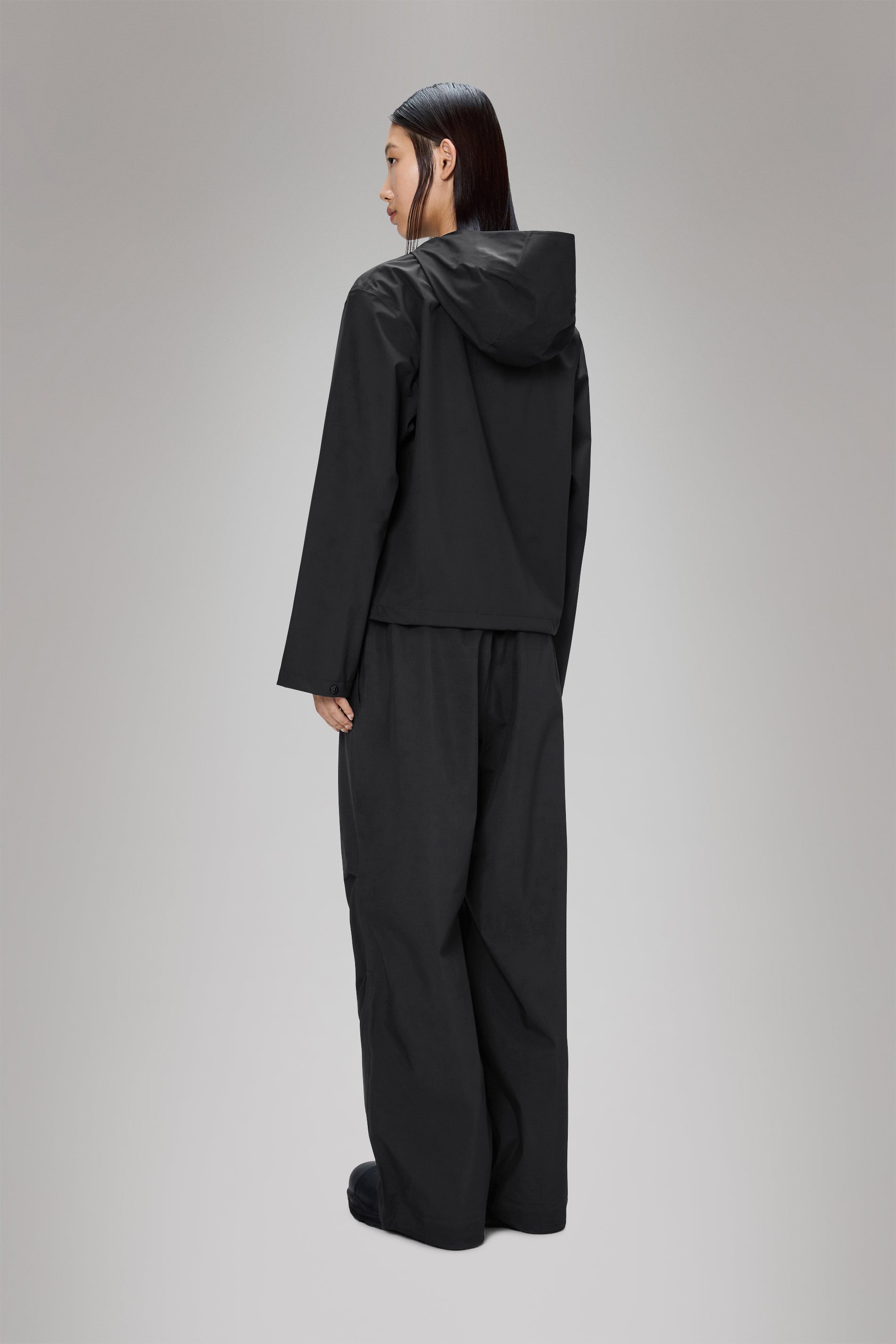 Rains Suva Hardshell Short String W Jacket Black Jacket