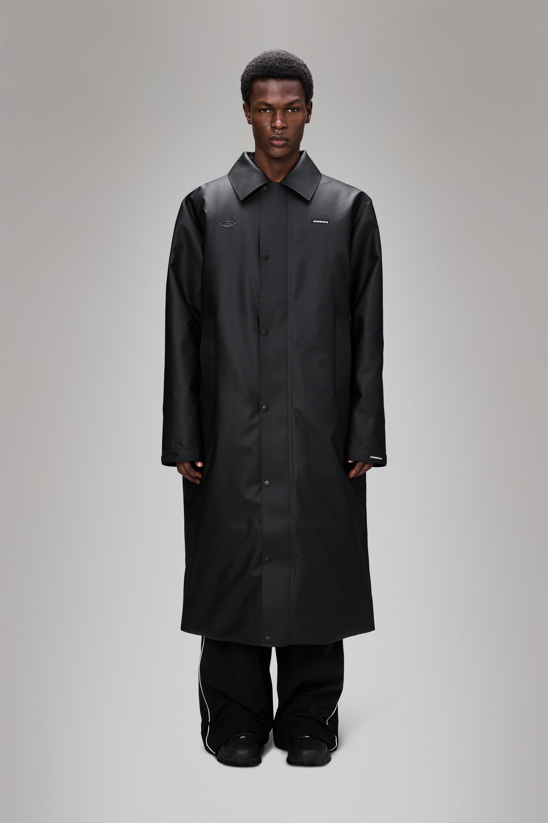 Rains Rains x Umbro Manager Coat Black Jacket