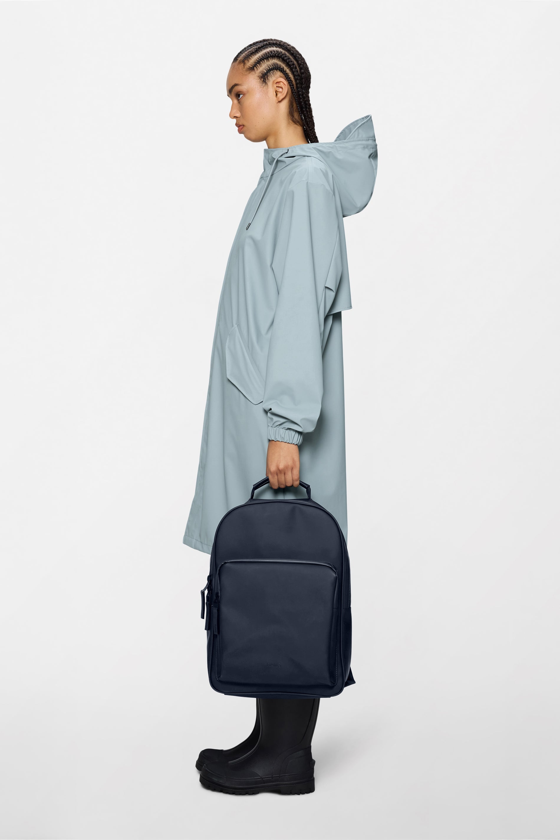 RAINS Book Daypack Large Navy 15L H43 x D12 x W30 cm Backpack