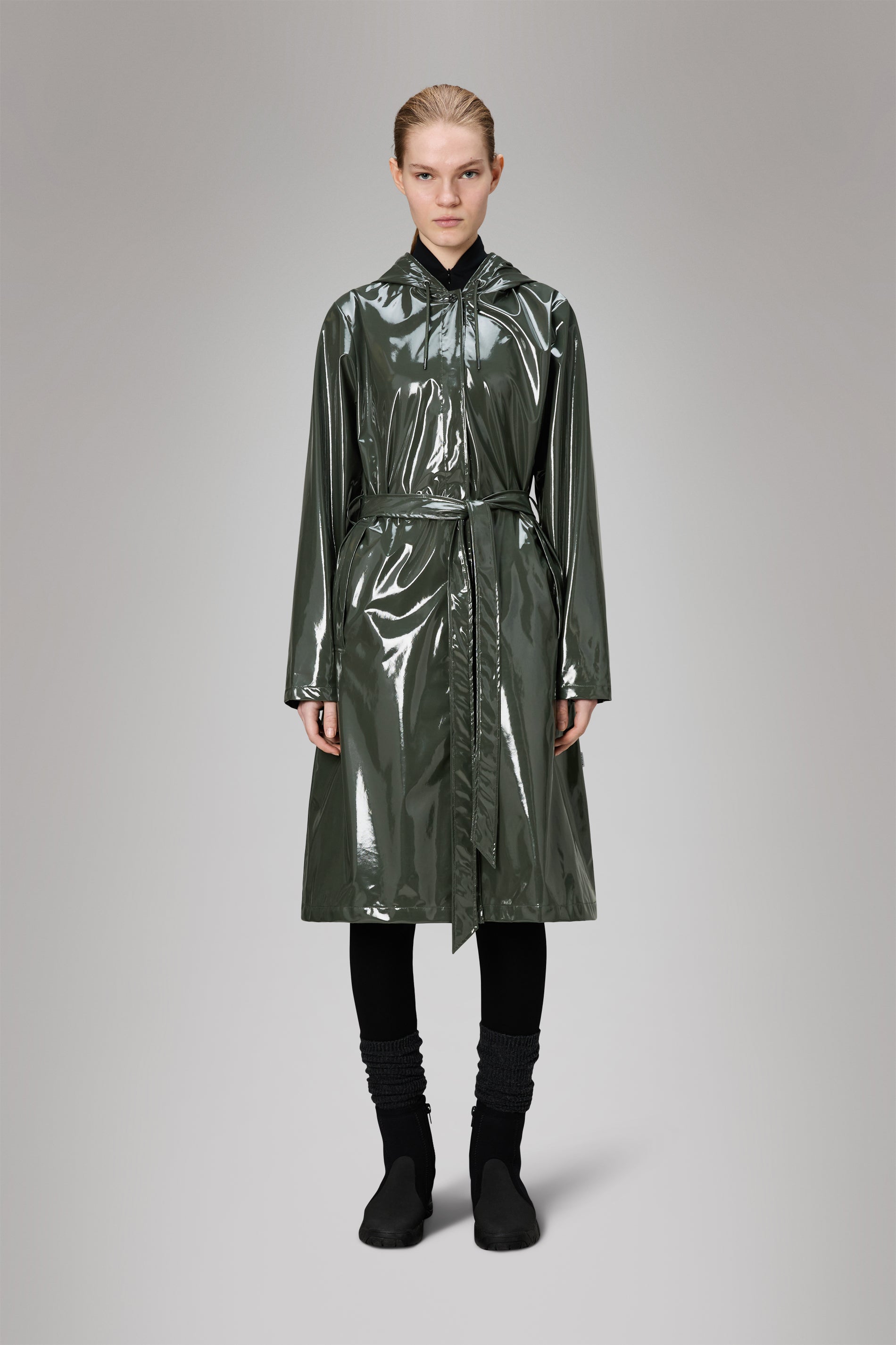 Rains A-Line Longer W Jacket Swamp Jacket