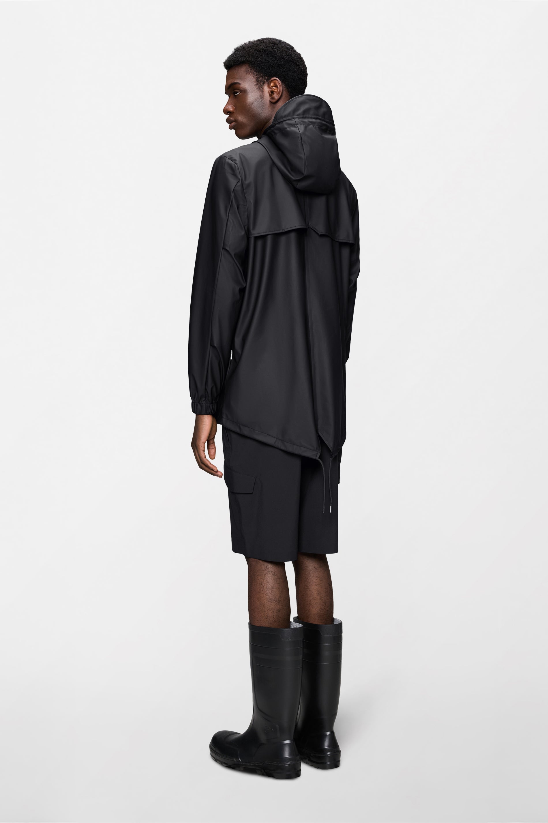 RAINS Fishtail Jacket Black Jacket