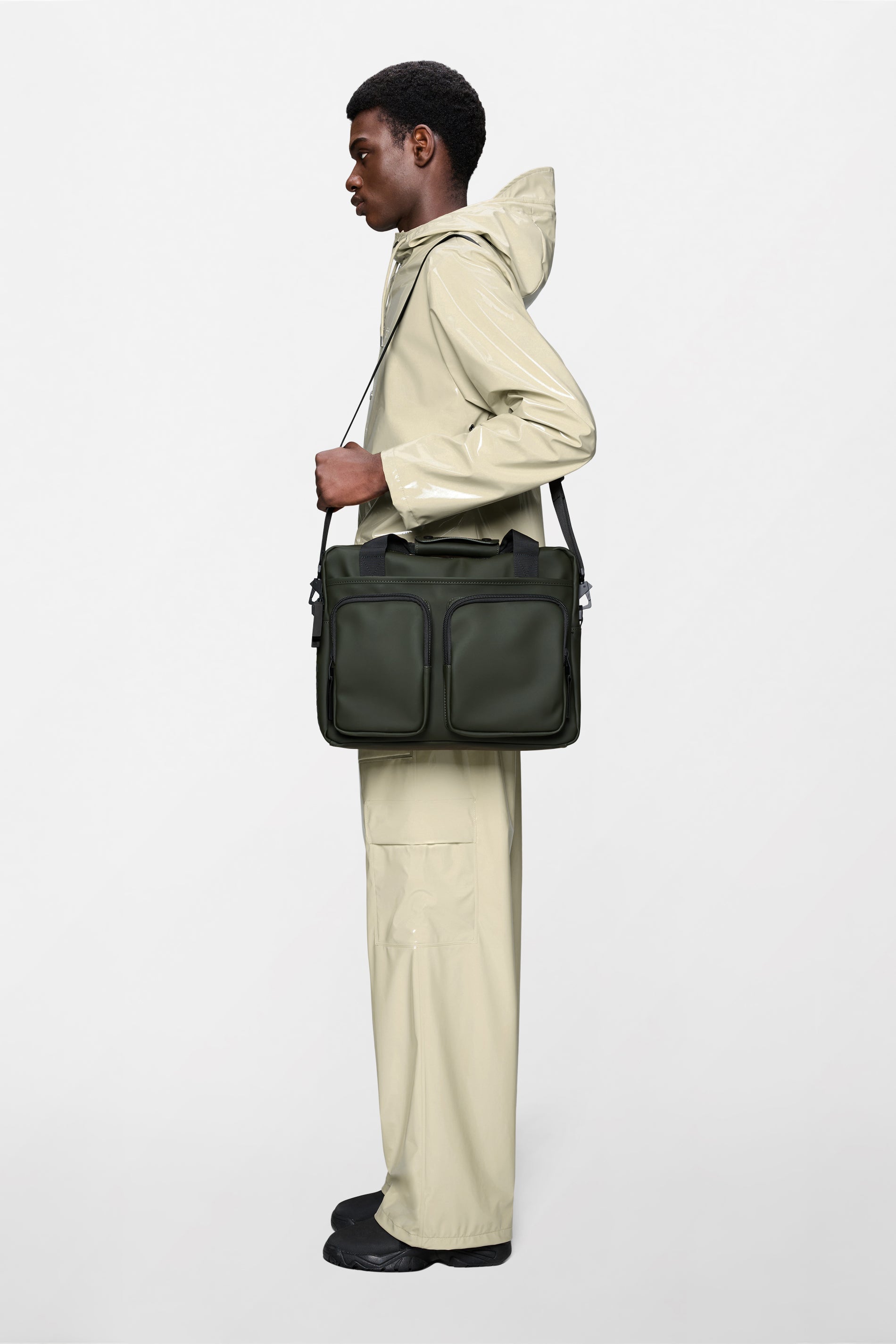 RAINS Texel Tech Bag Green 10L H30 x D9 x W39 cm Crossbody