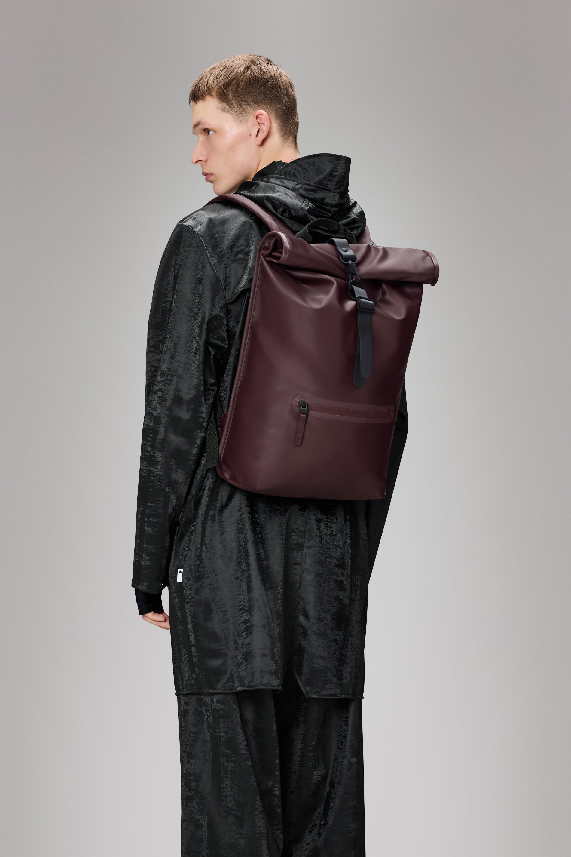 RAINS Rolltop Rucksack Depth Backpack