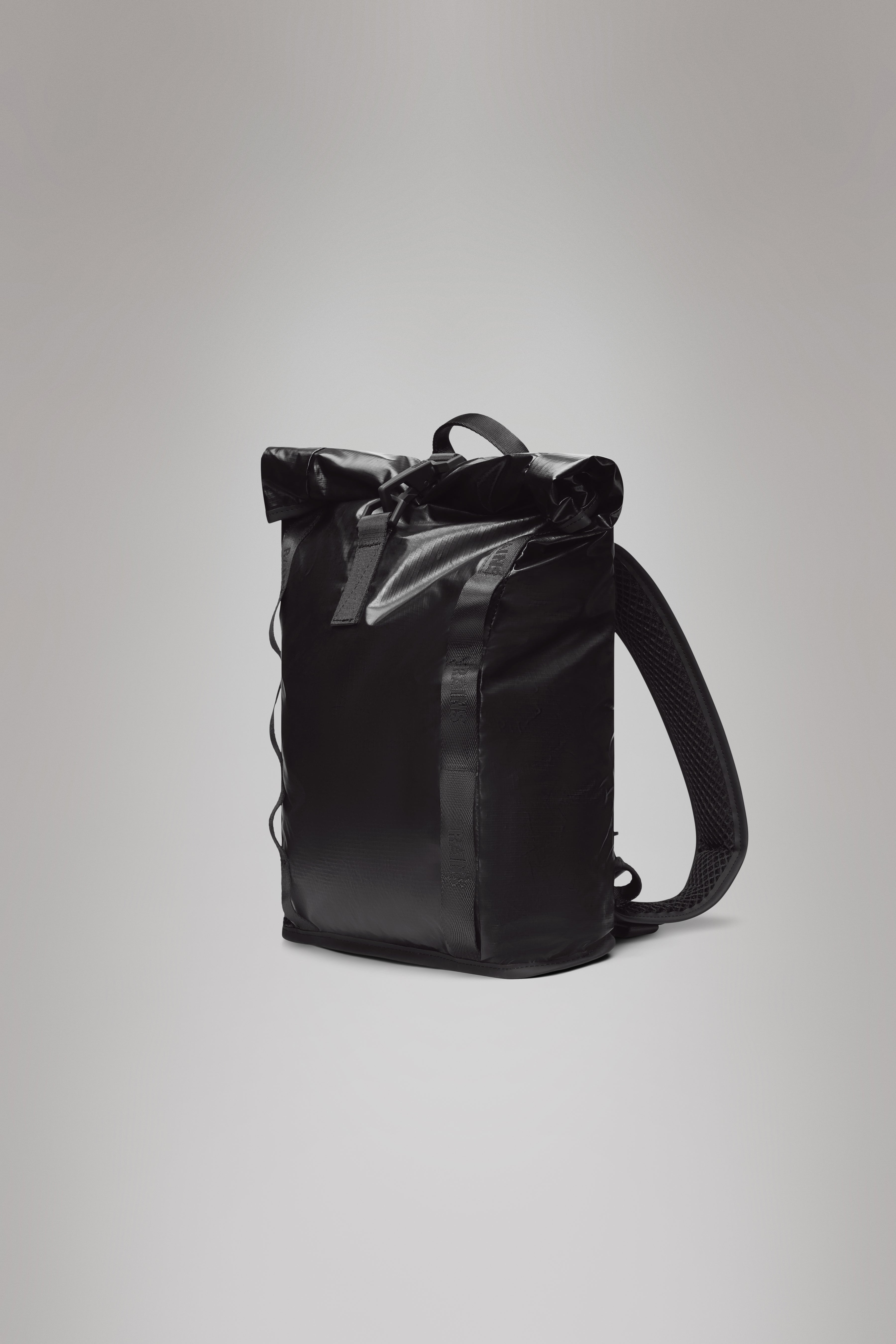 RAINS Sibu Rolltop Rucksack Mini Black 10L H39 x D10 x W27 cm Backpack