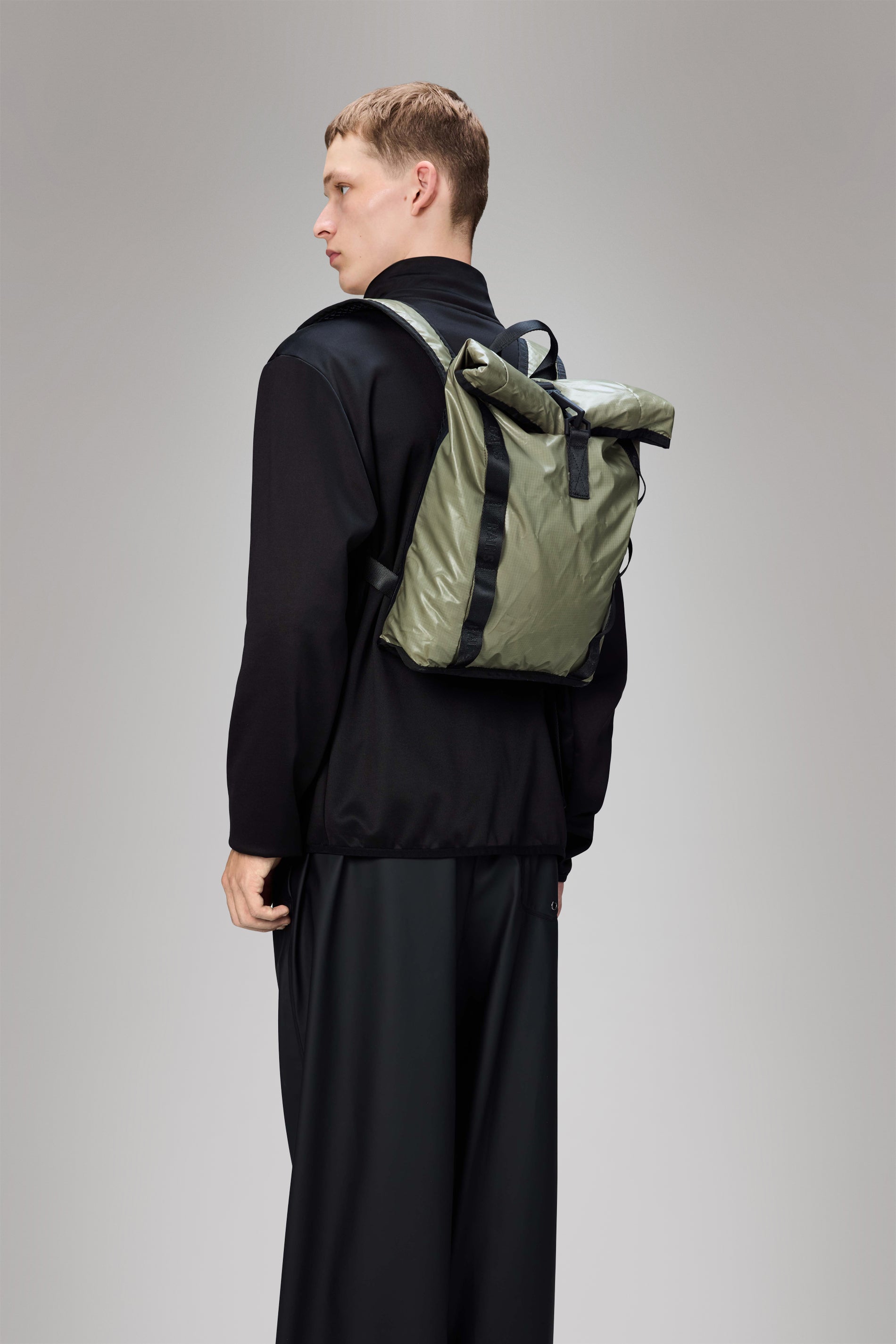 Rains Sibu Rolltop Rucksack Mini Drift 10L H39 x D10 x W27 cm Backpack