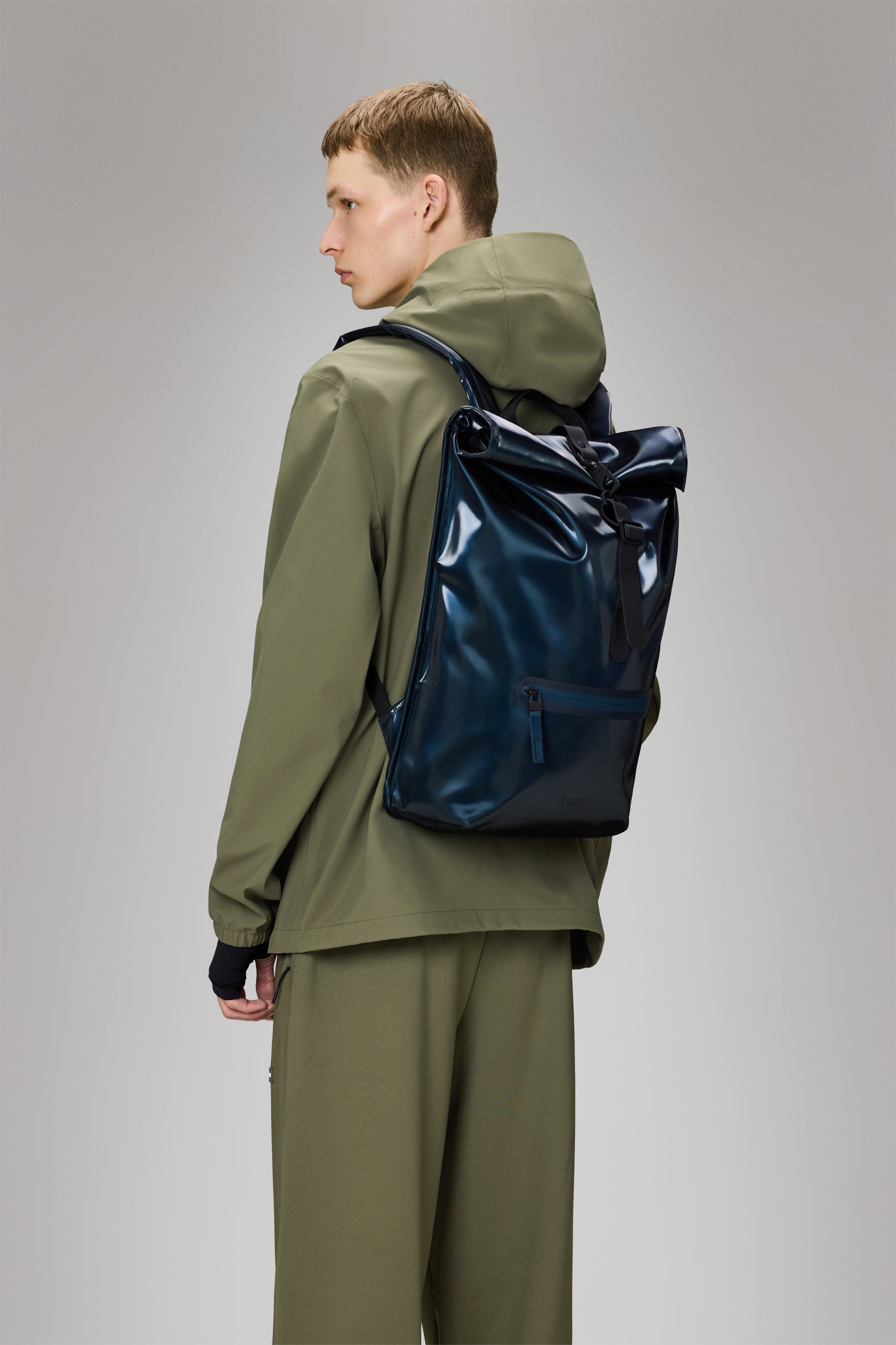 RAINS Rolltop Rucksack Spill Backpack