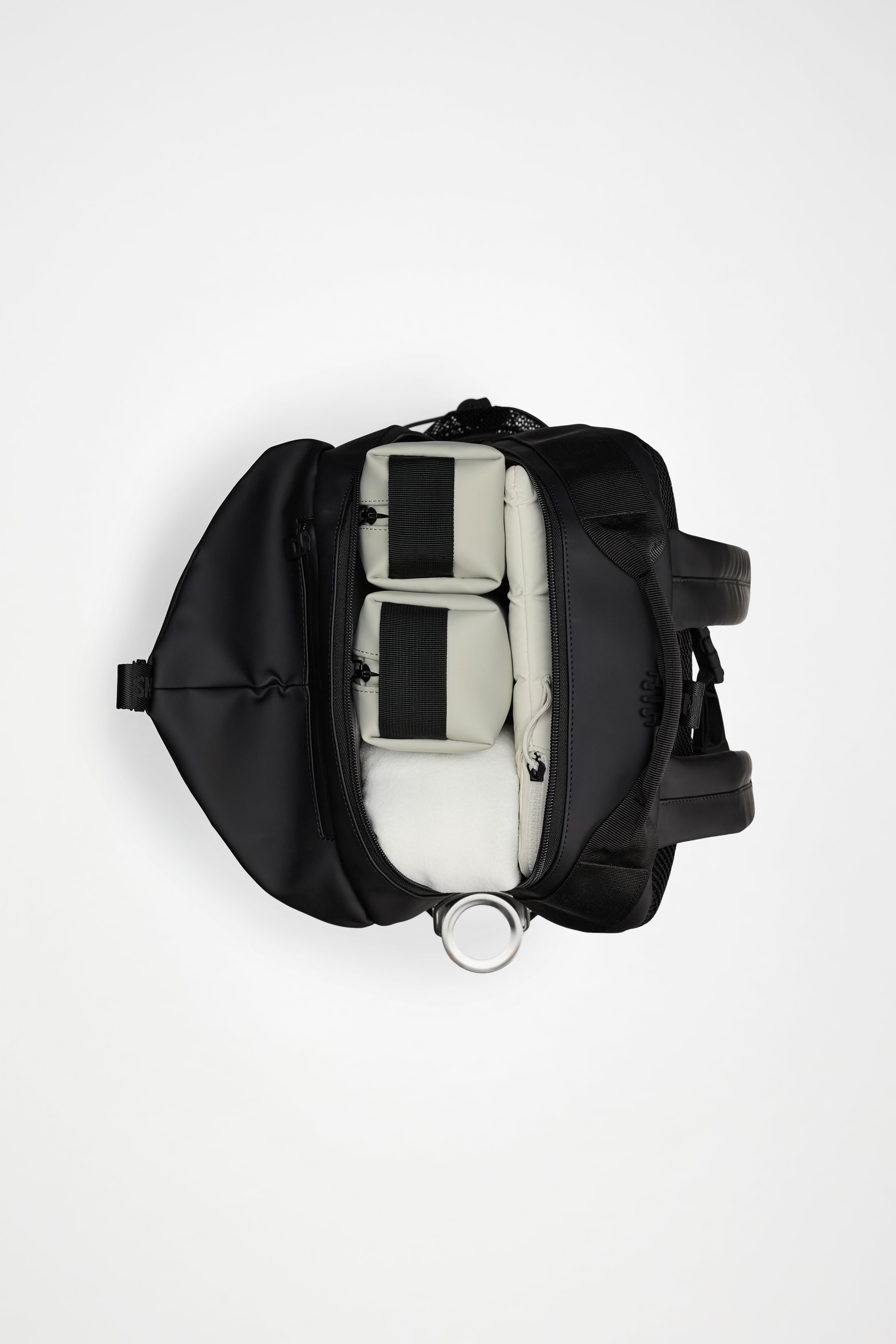 RAINS Trail Clip Front Backpack Black Backpack