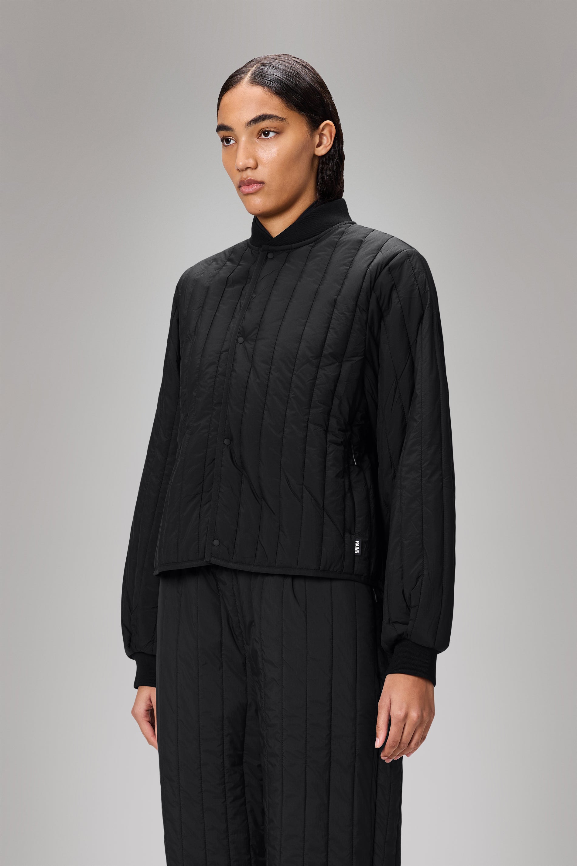 RAINS Banja Liner Bomber W Jacket Black Jacket