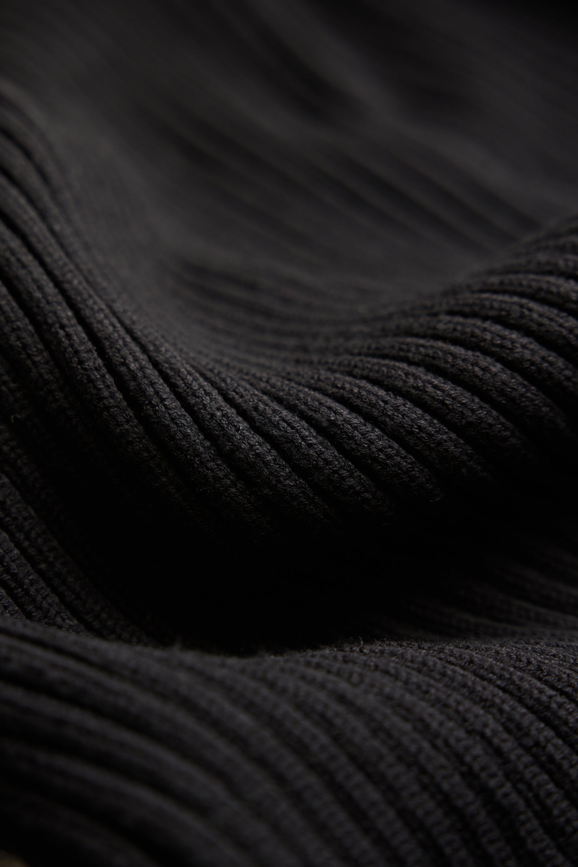 RAINS Sapa Half Zip Knit Black Long Sleeve