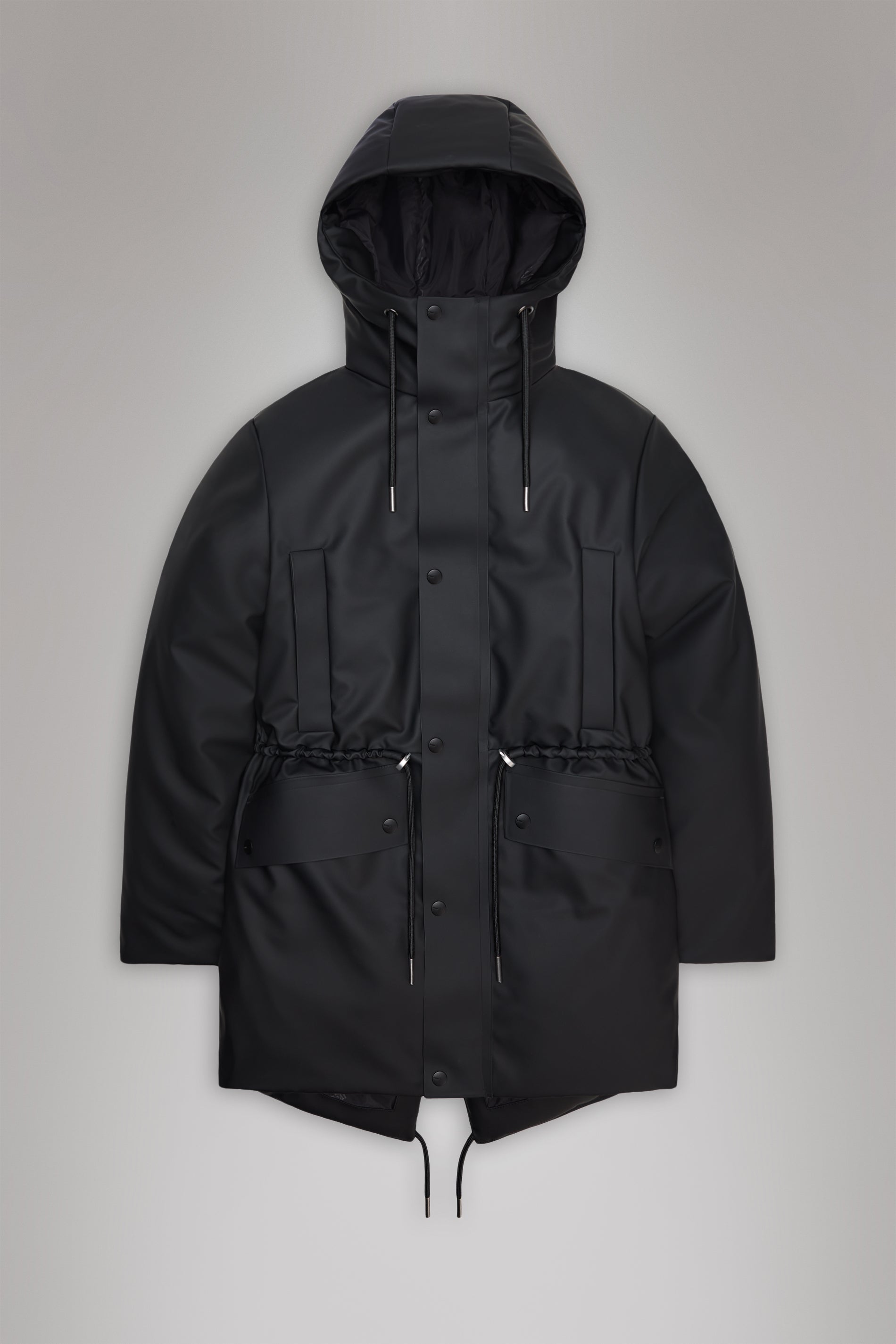Rains Nome String W Parka Black Jacket