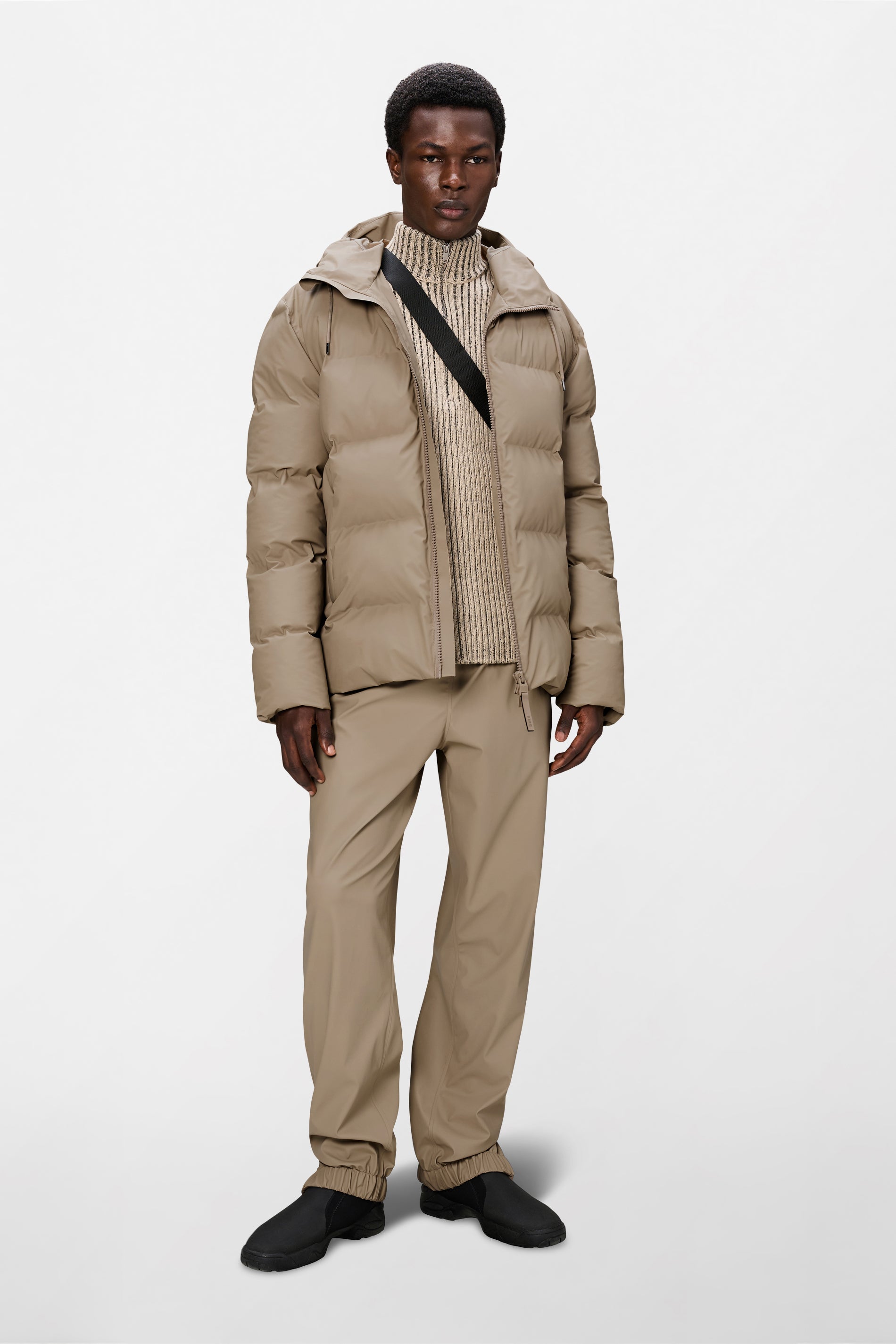 RAINS Alta Puffer Jacket Beige Jacket