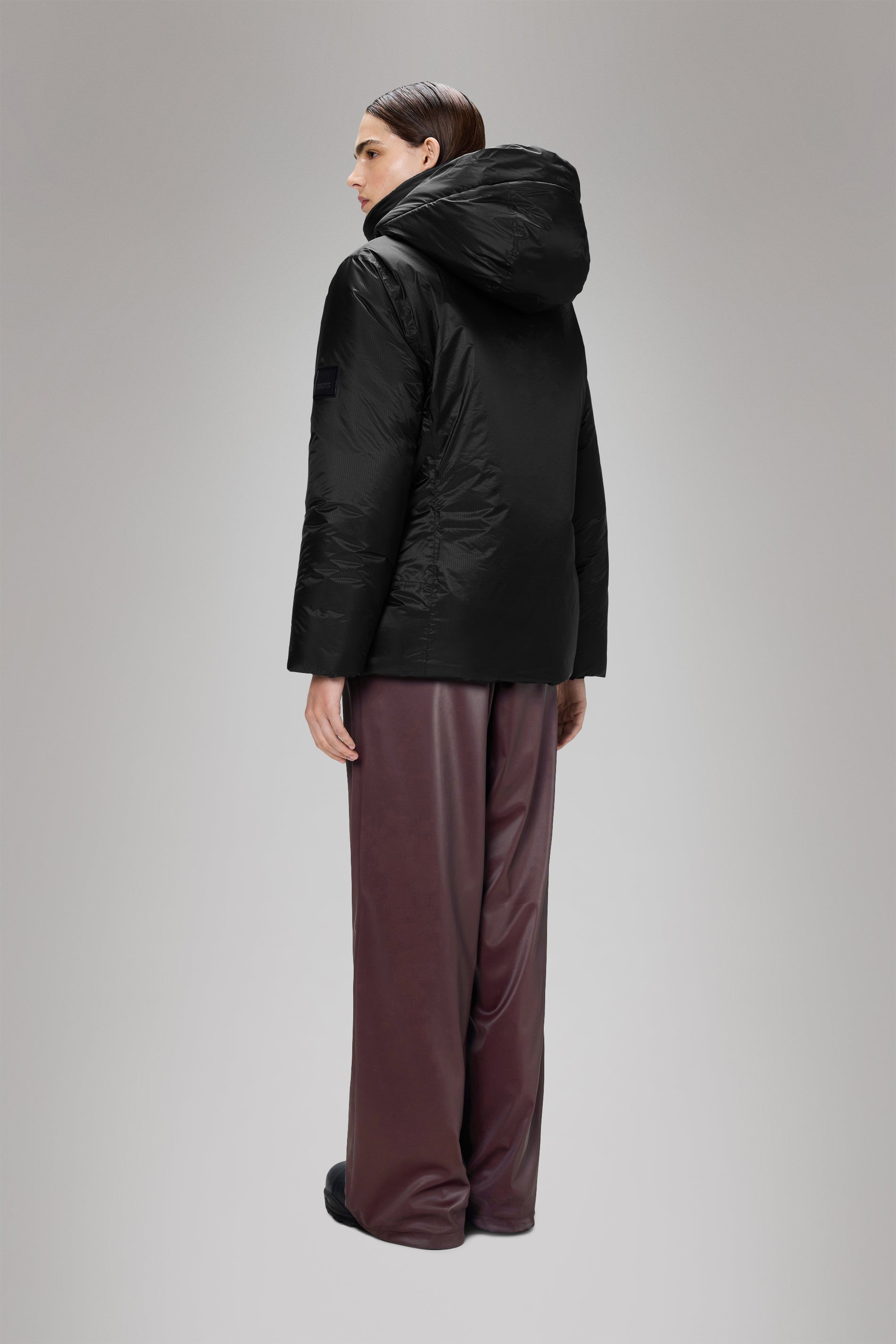 Rains Torna Insulated Curve Jacket Black Jacket