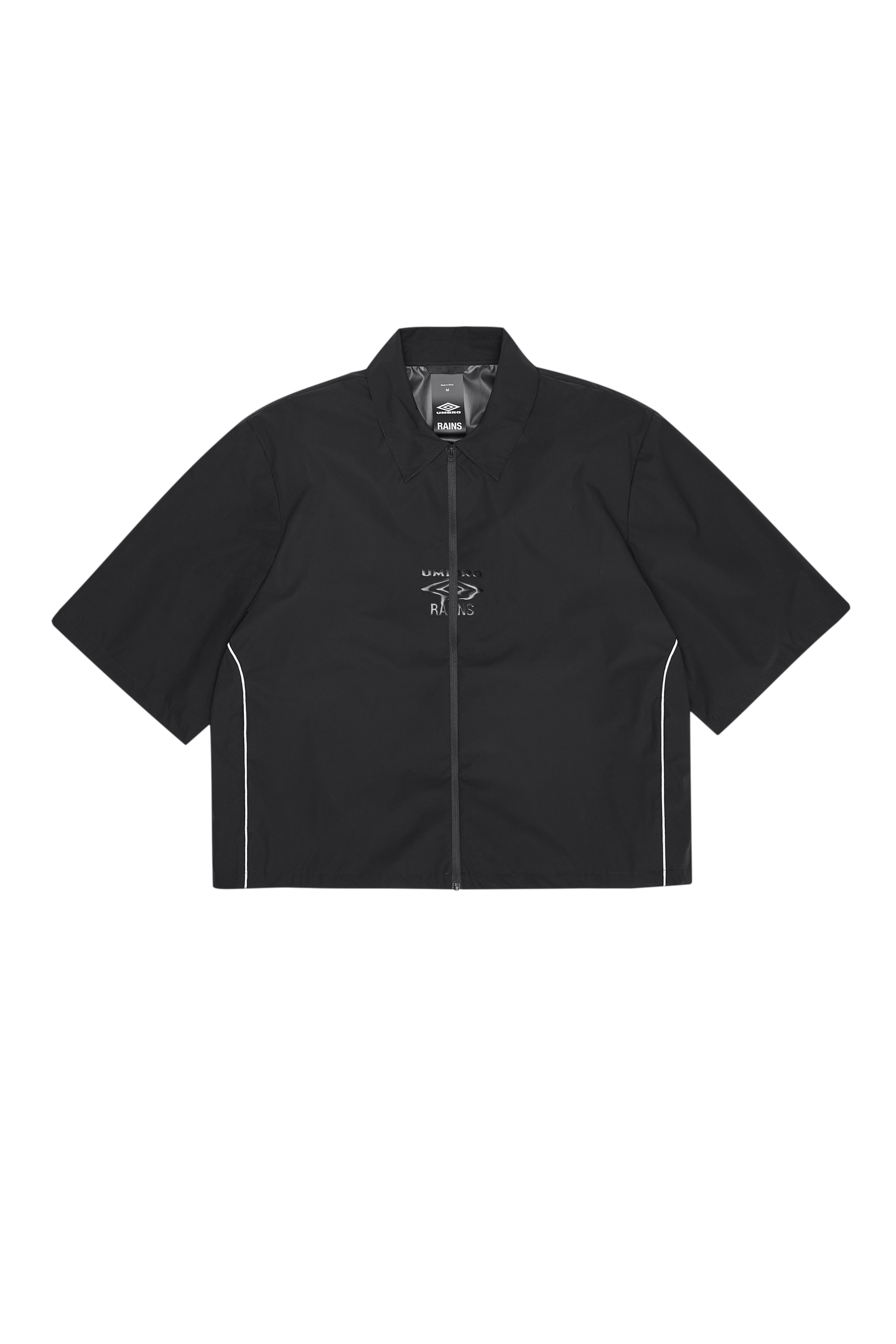 RAINS Rains x Umbro Drill Overshirt Black Short Sleeve