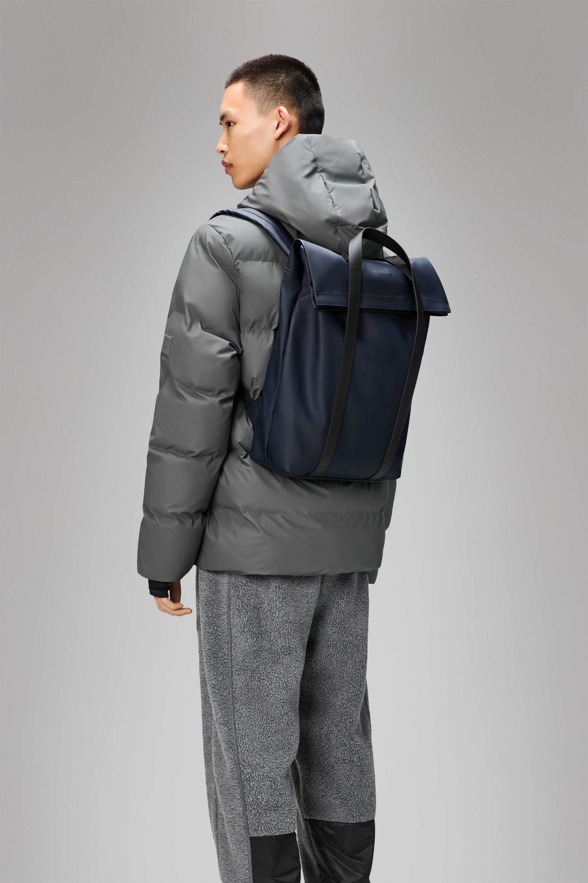 RAINS 2 Way Tote Backpack Navy 15L H58 x D12 x W33 cm Backpack