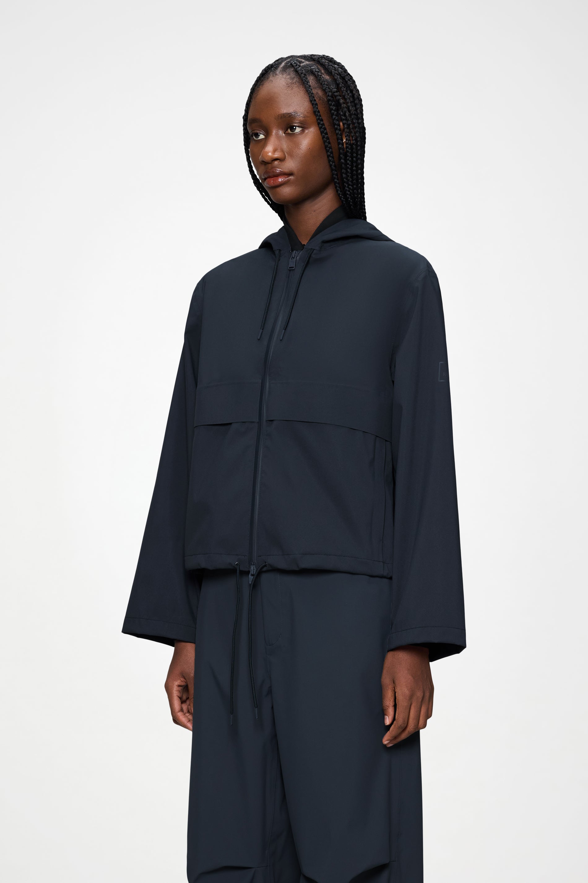 RAINS Suva Hardshell Short String W Jacket Navy Jacket