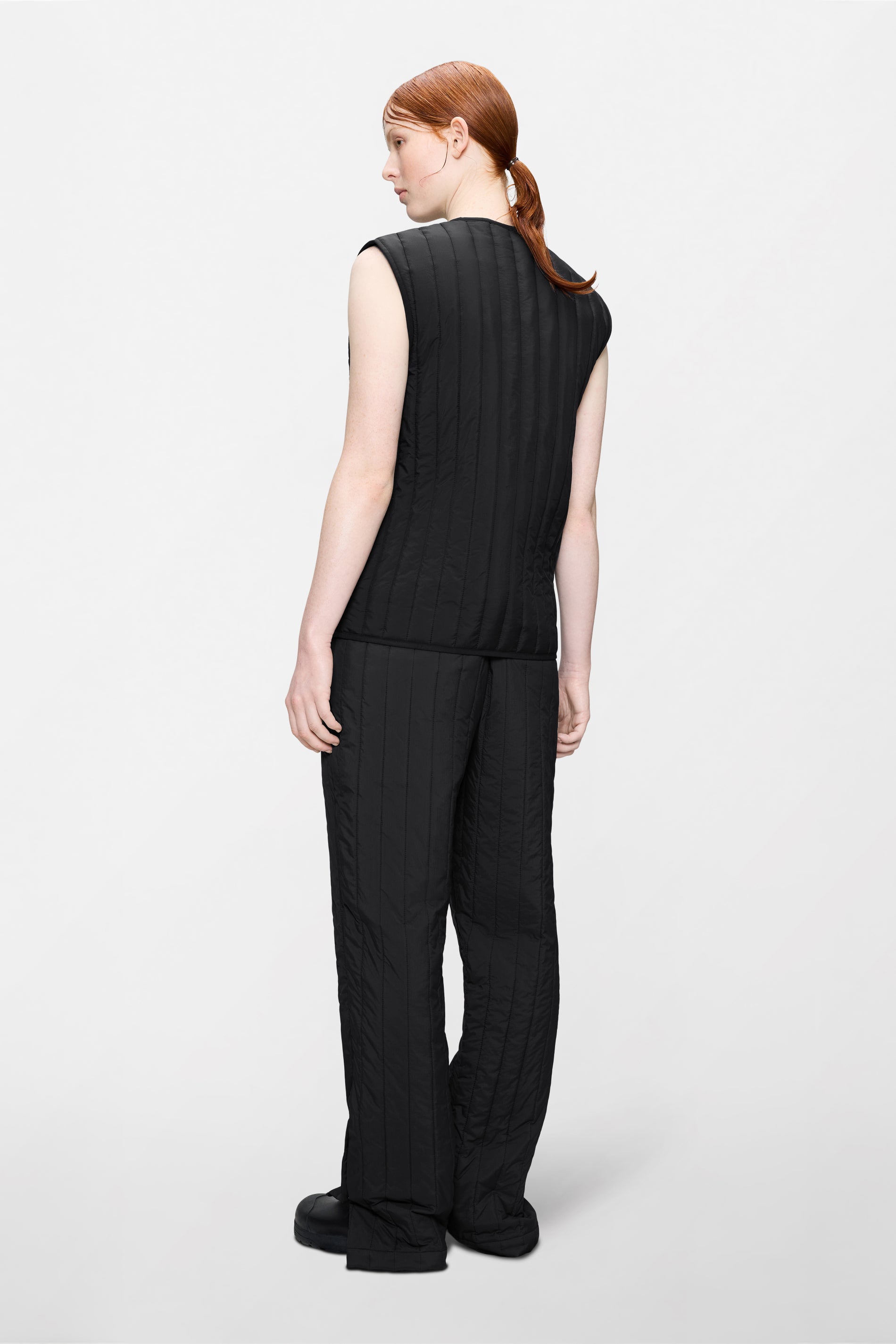 RAINS Banja Liner Vest Black Short Sleeve