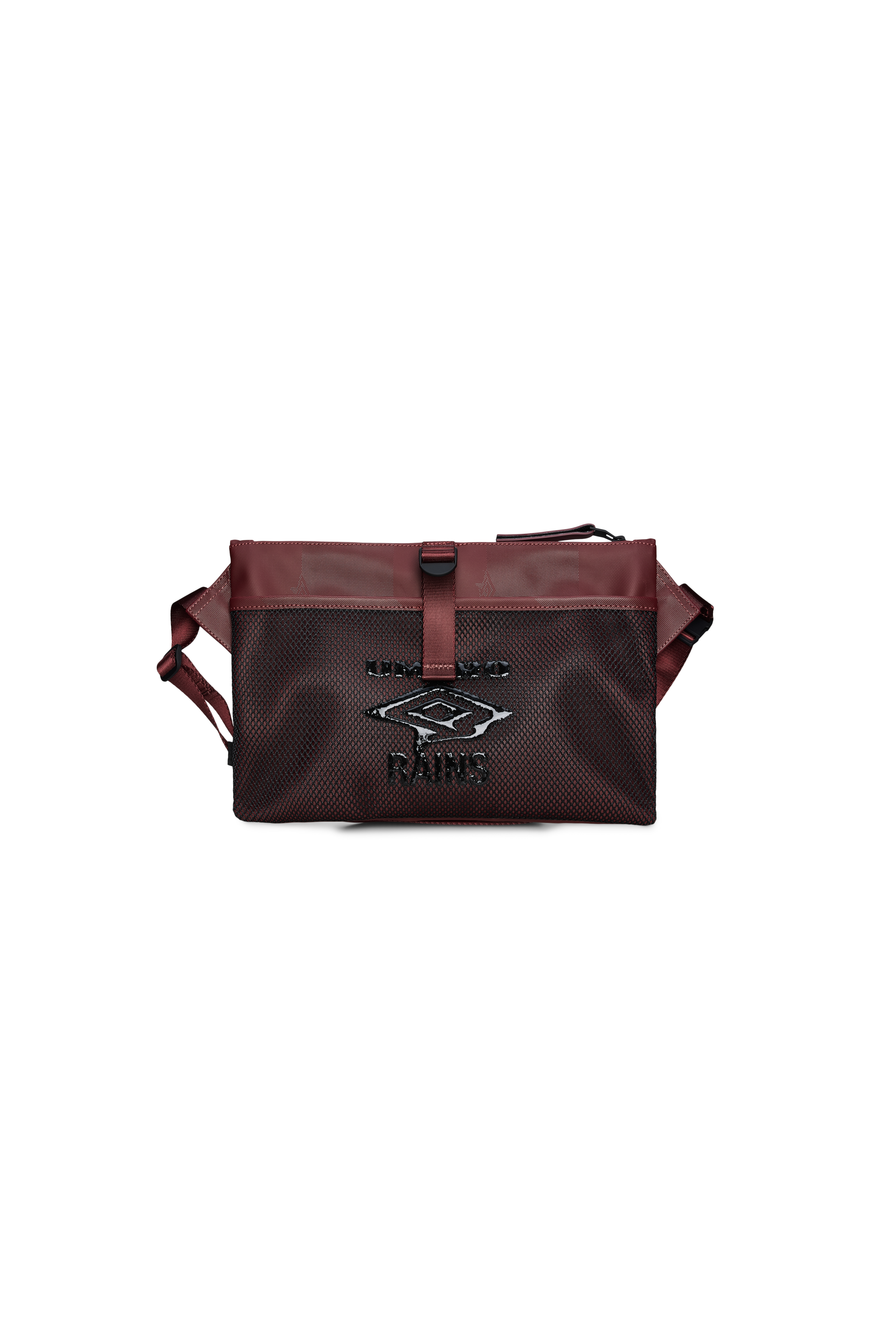 RAINS Rains x Umbro Transfer Musette Bag Maroon Red Crossbody