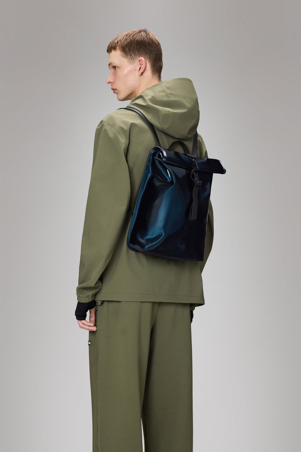 Zaino Rains Rolltop Mini - Impermeabile Per Città E Bicicletta - Foto 4